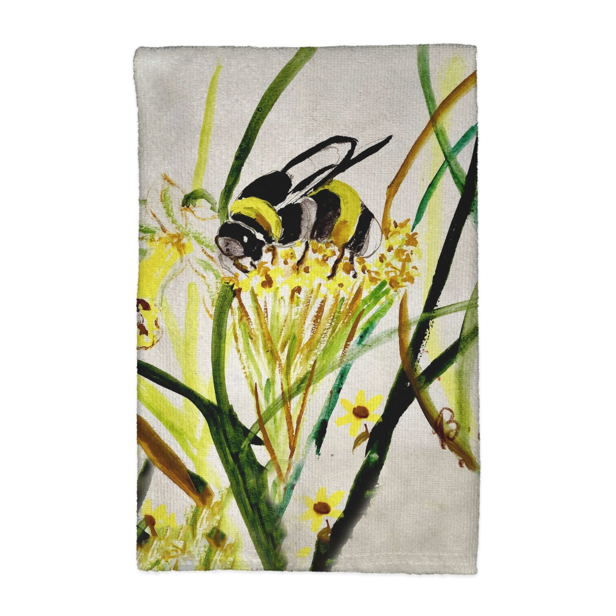 Picture of Betsy Drake KT1326 Bee & Flower Kitchen Towel - 16 x 25 in.