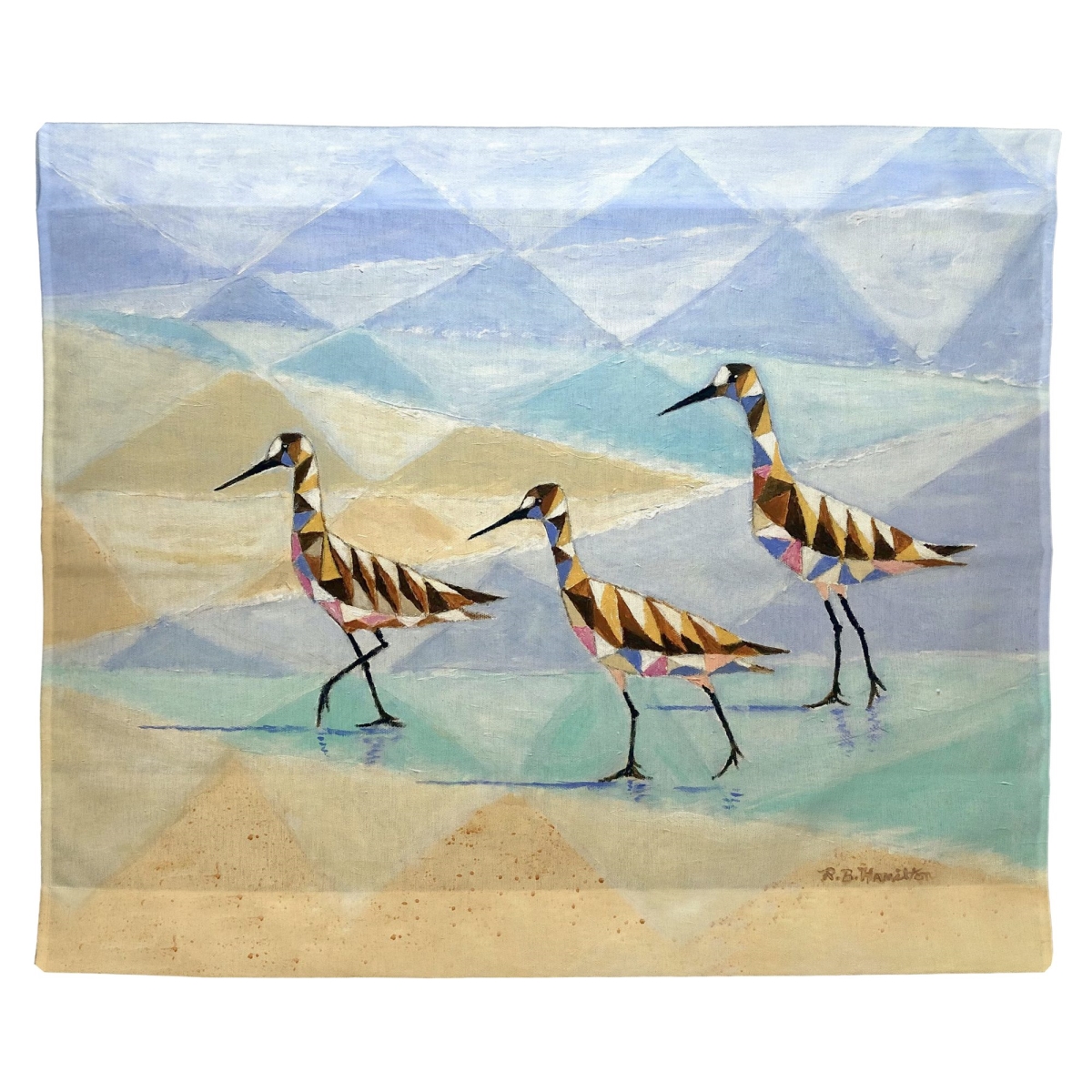 TP1461 Geometric Sandpipers Outdoor Wall Hanging - 24 x 30 in.