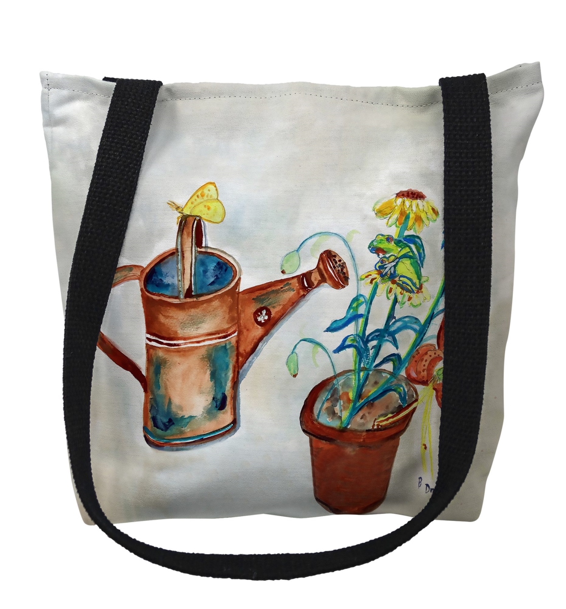 TY1513M Watering Can Medium Tote Bag - 16 x 16 in.