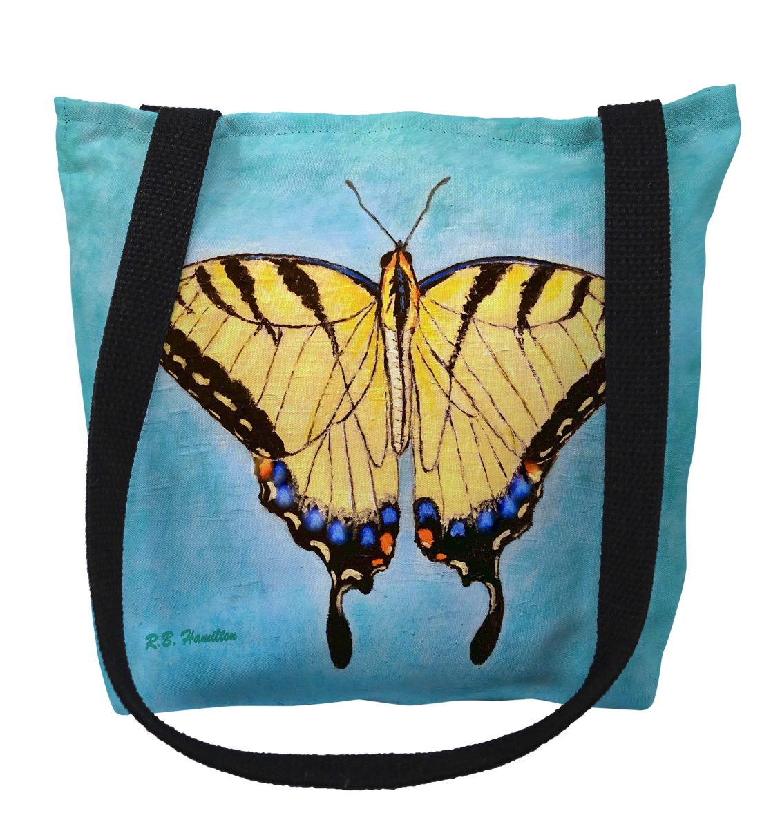 TY1523M Spreadwing Tiger Swallowtail Butterfly Medium Tote Bag - 16 x 16 in.