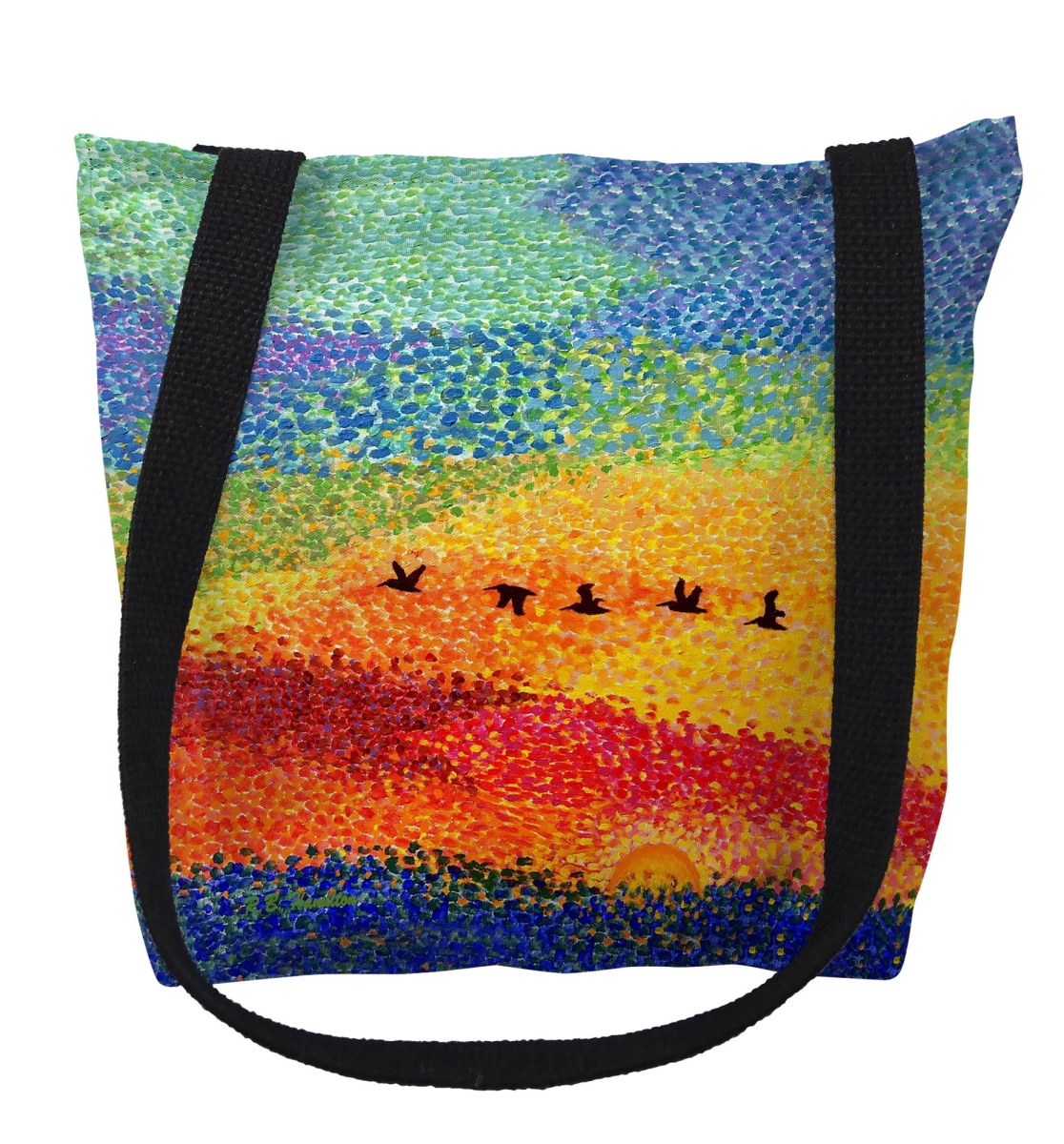 TY1528M Pelican Sunset Medium Tote Bag - 16 x 16 in.
