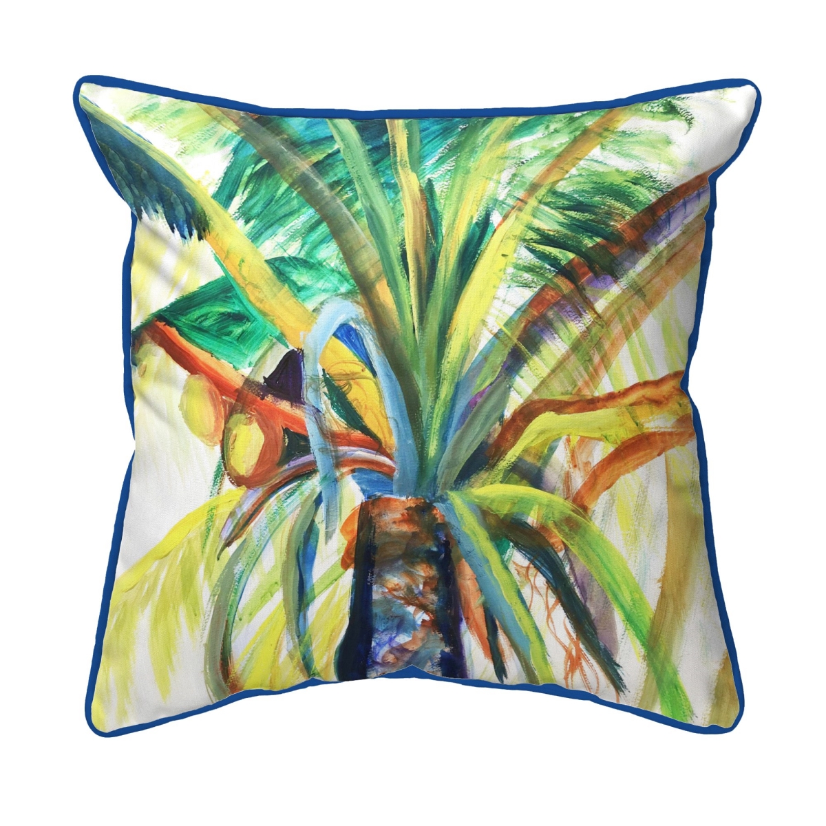 ZP1470 Palm & Nuts Extra Large Zippered Pillow - 22 x 22 in.