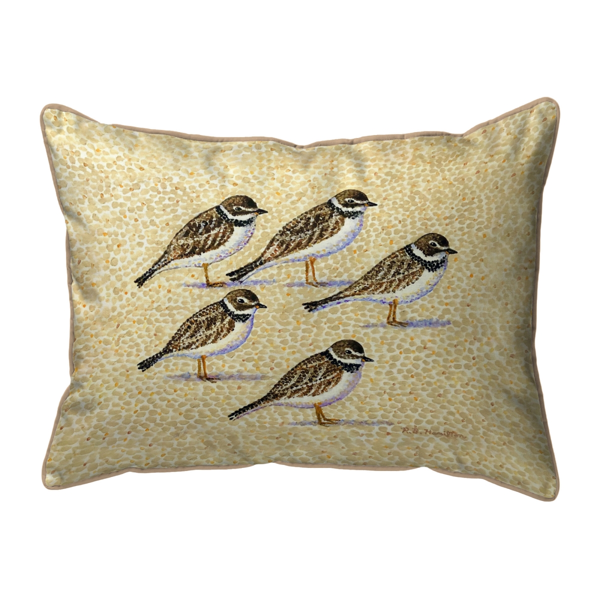 ZP1512 Five Sandpipers Extra Large Zippered Pillow - 20 x 24 in.