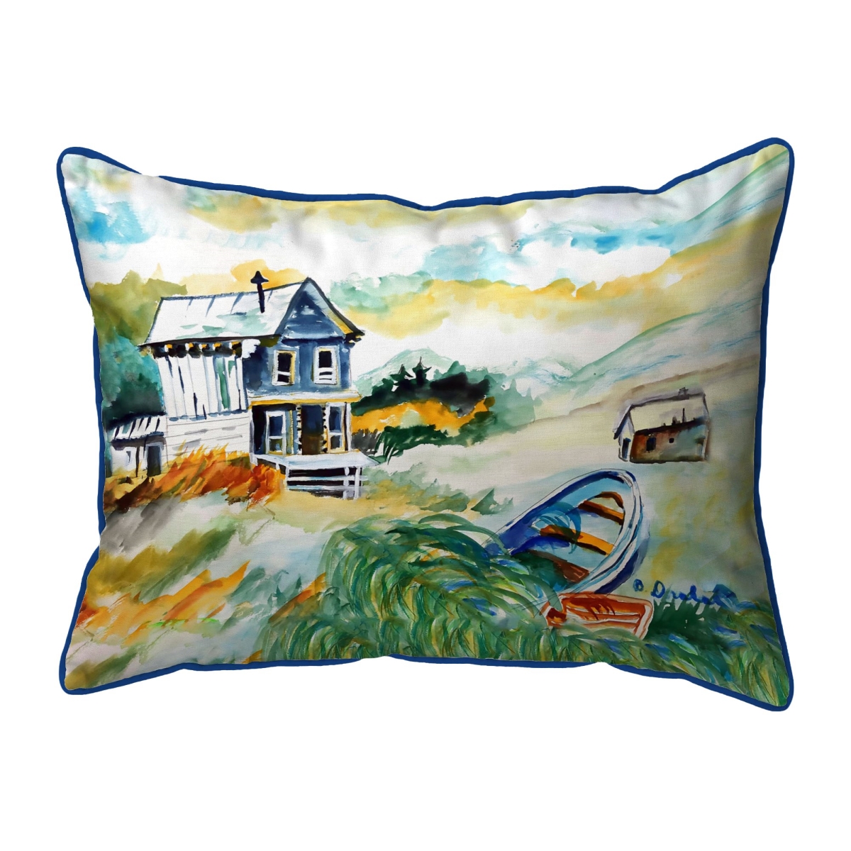 ZP1517 House & Boat Extra Large Zippered Pillow - 20 x 24 in.