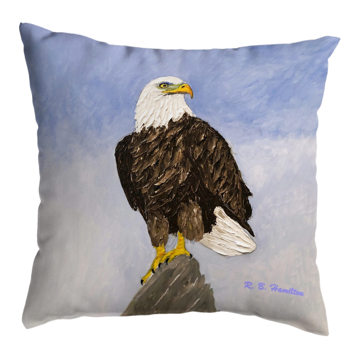NC1477 American Eagle No Cord Pillow - 18 x 18 in.