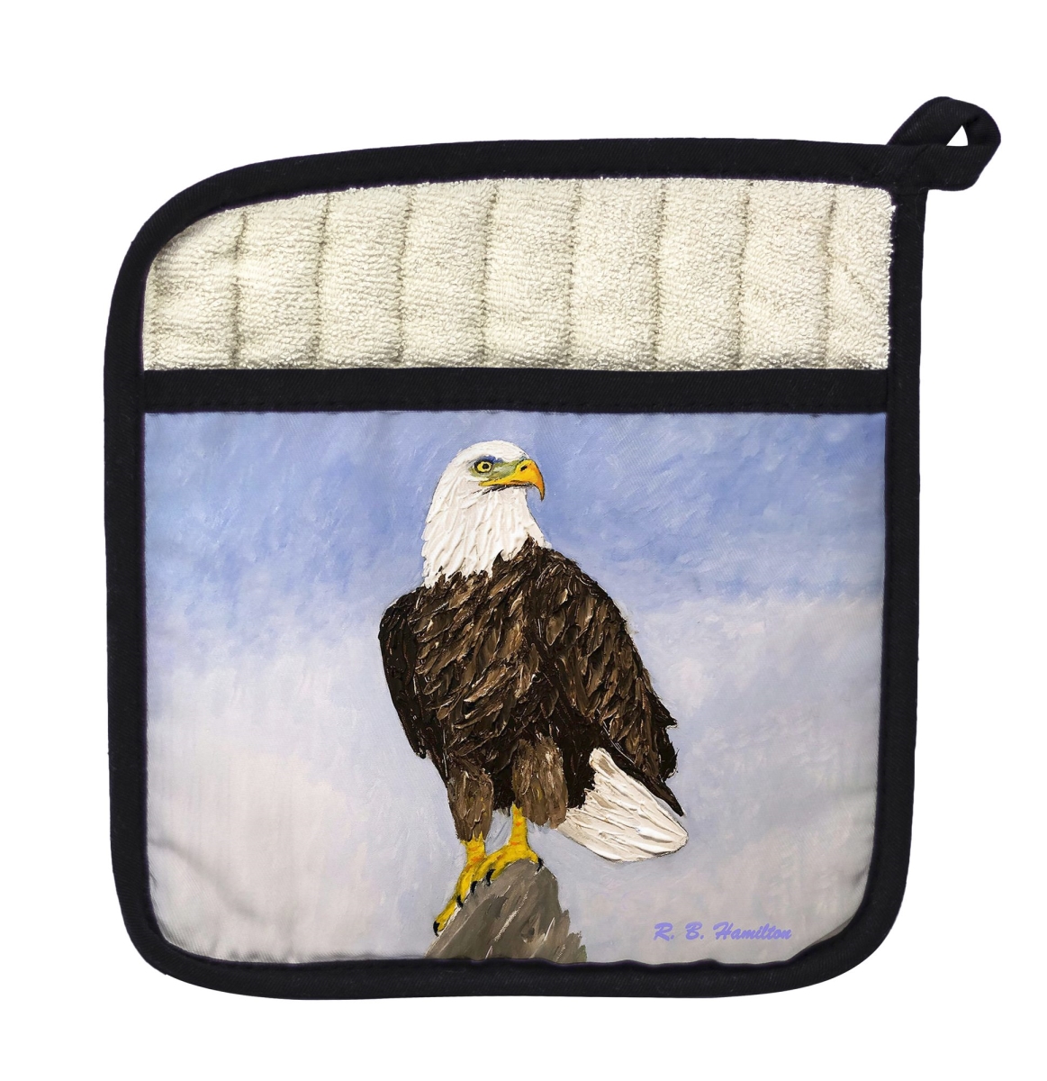 Picture of Betsy Drake PT1477 American Eagle Pot Holder