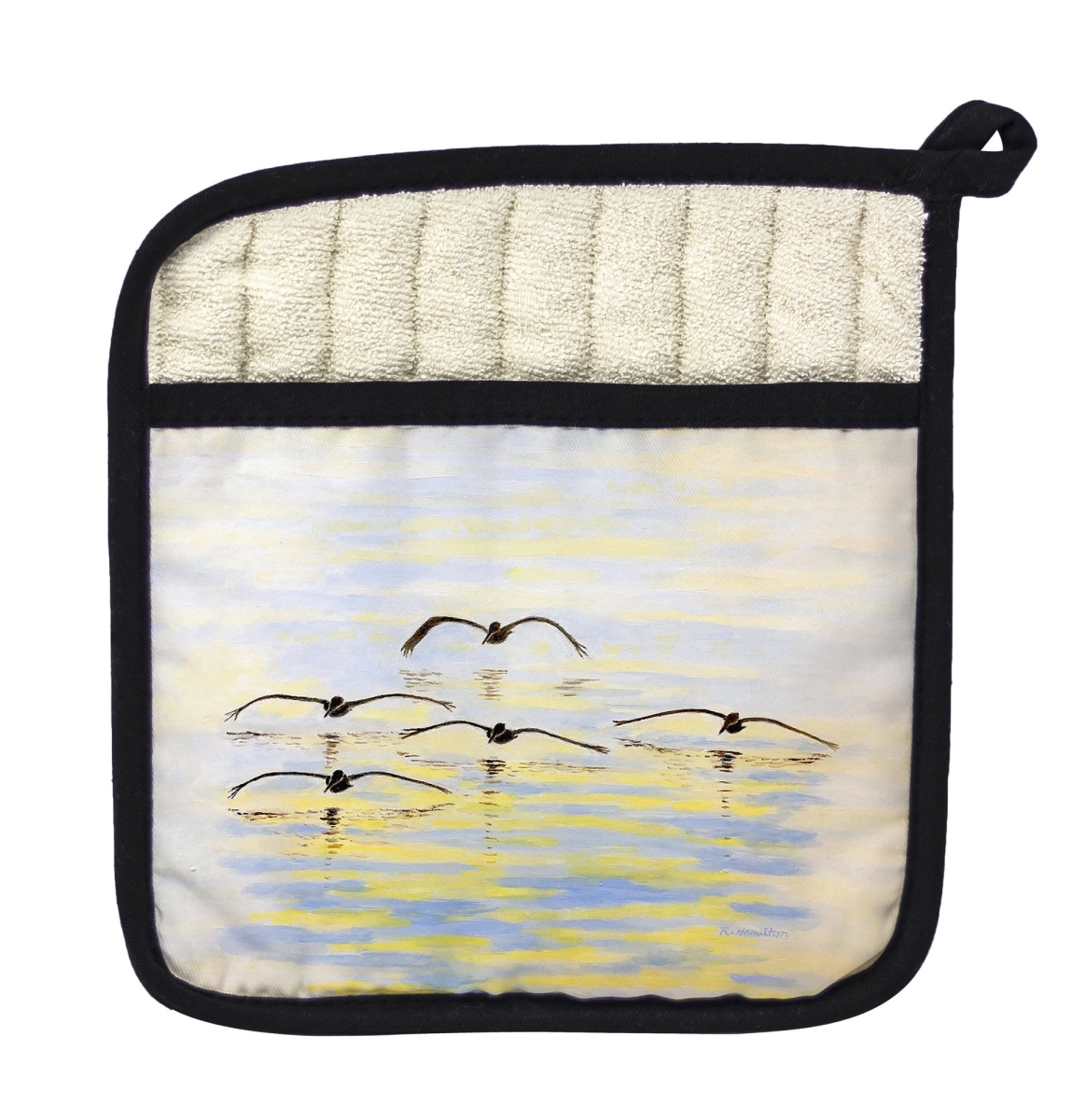 Picture of Betsy Drake PT1475 Cruising Pelicans Pot Holder