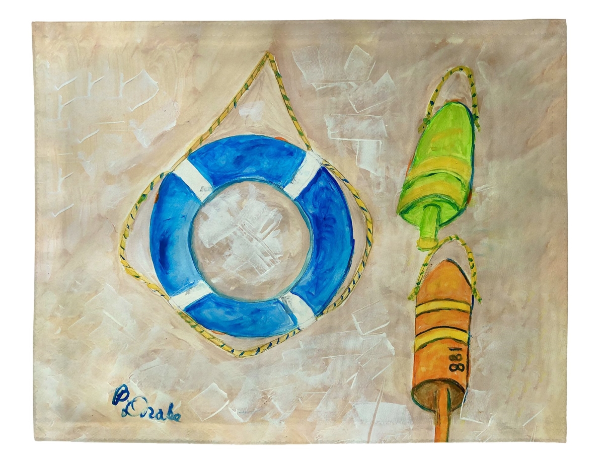Picture of Betsy Drake PM1480 Life Preserver Place Mat - 14 x 18 in. - Set of 4