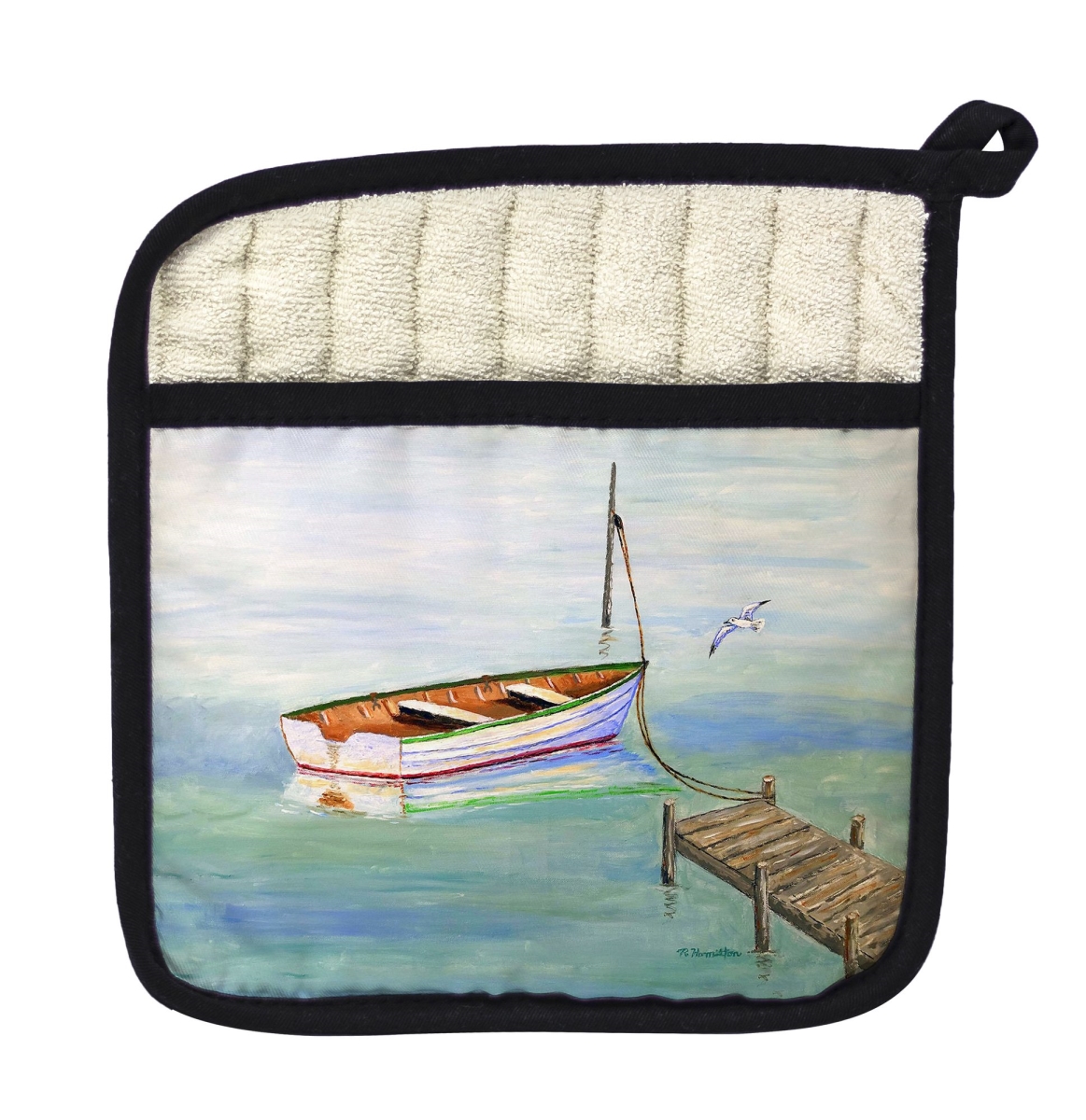 Picture of Betsy Drake PT1469 Row Boat Pot Holder