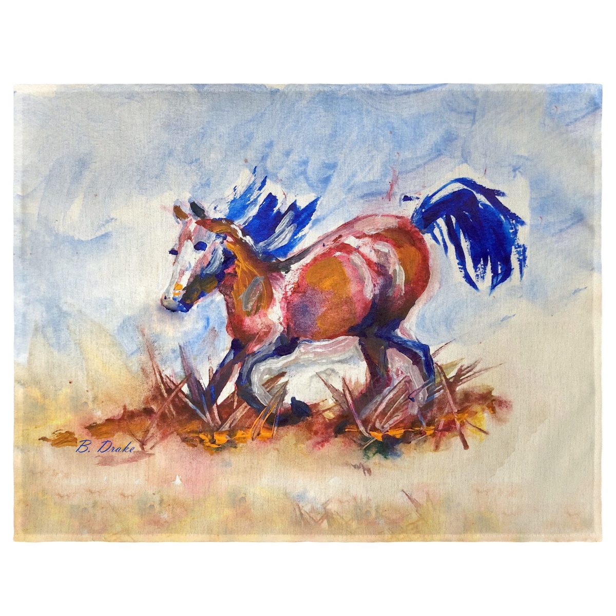 Picture of Betsy Drake PM1336 Betsys Wild Horse Place Mat - 14 x 18 in. - Set of 4
