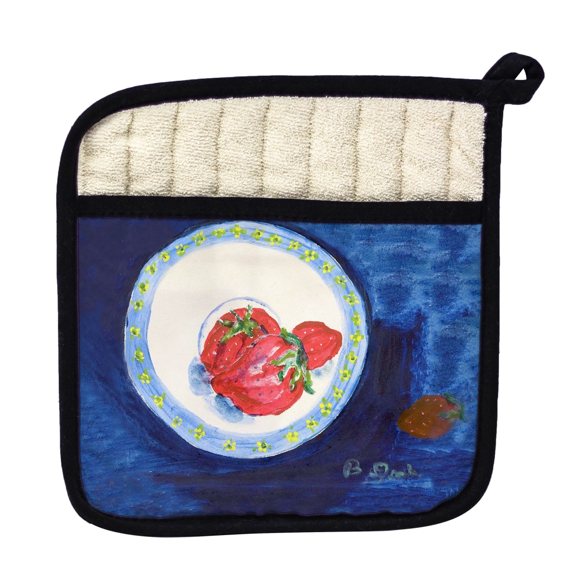 Picture of Betsy Drake PT1334 Shrimp Plate Pot Holder