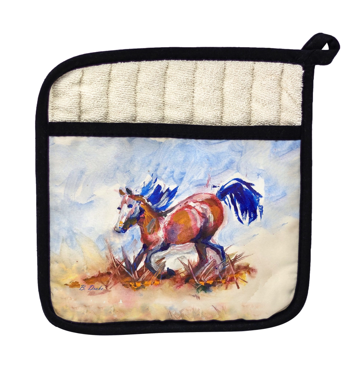 Picture of Betsy Drake PT1336 Betsys Wild Horse Pot Holder