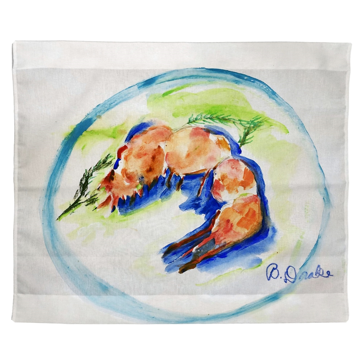 TP1335 Shrimp Plate Outdoor Wall Hanging - 24 x 30 in.