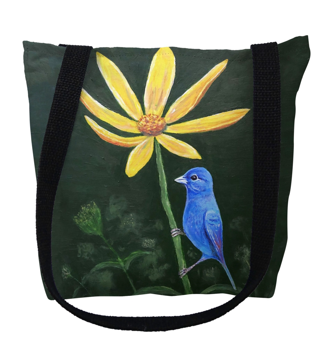 TY1285M Indigo Bunting Medium Tote Bag - 16 x 16 in.