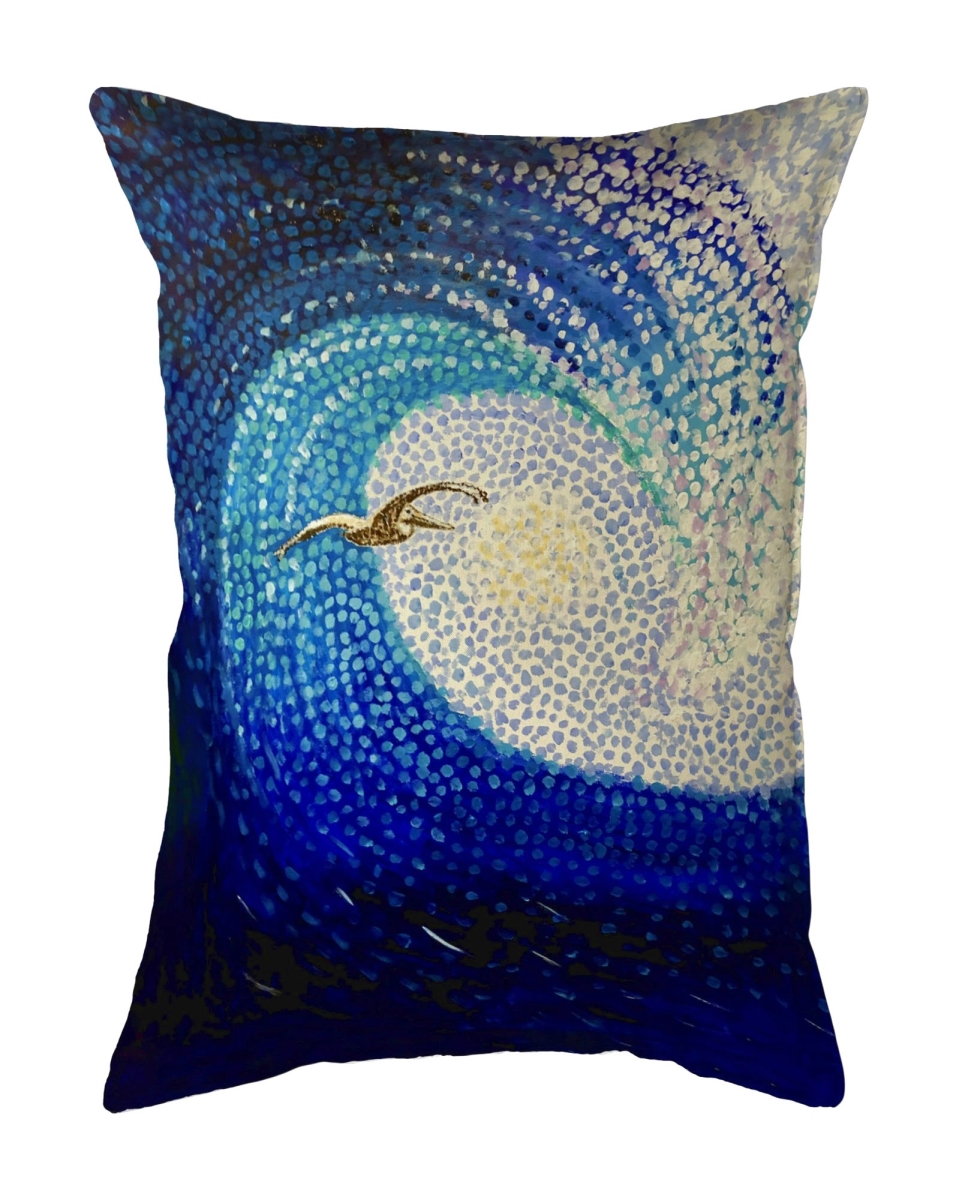 KS1432 Tall Ship Small No-Cord Pillow - 12 x 12 in.