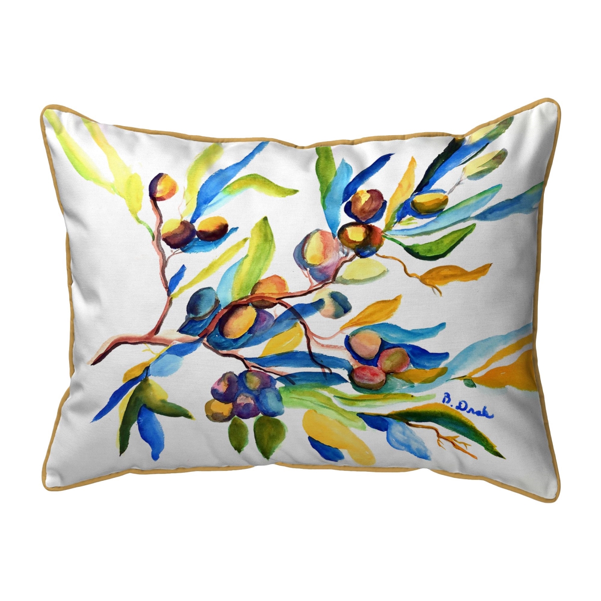 ZP1535 Olives Extra Large Zippered Pillow - 20 x 24 in.