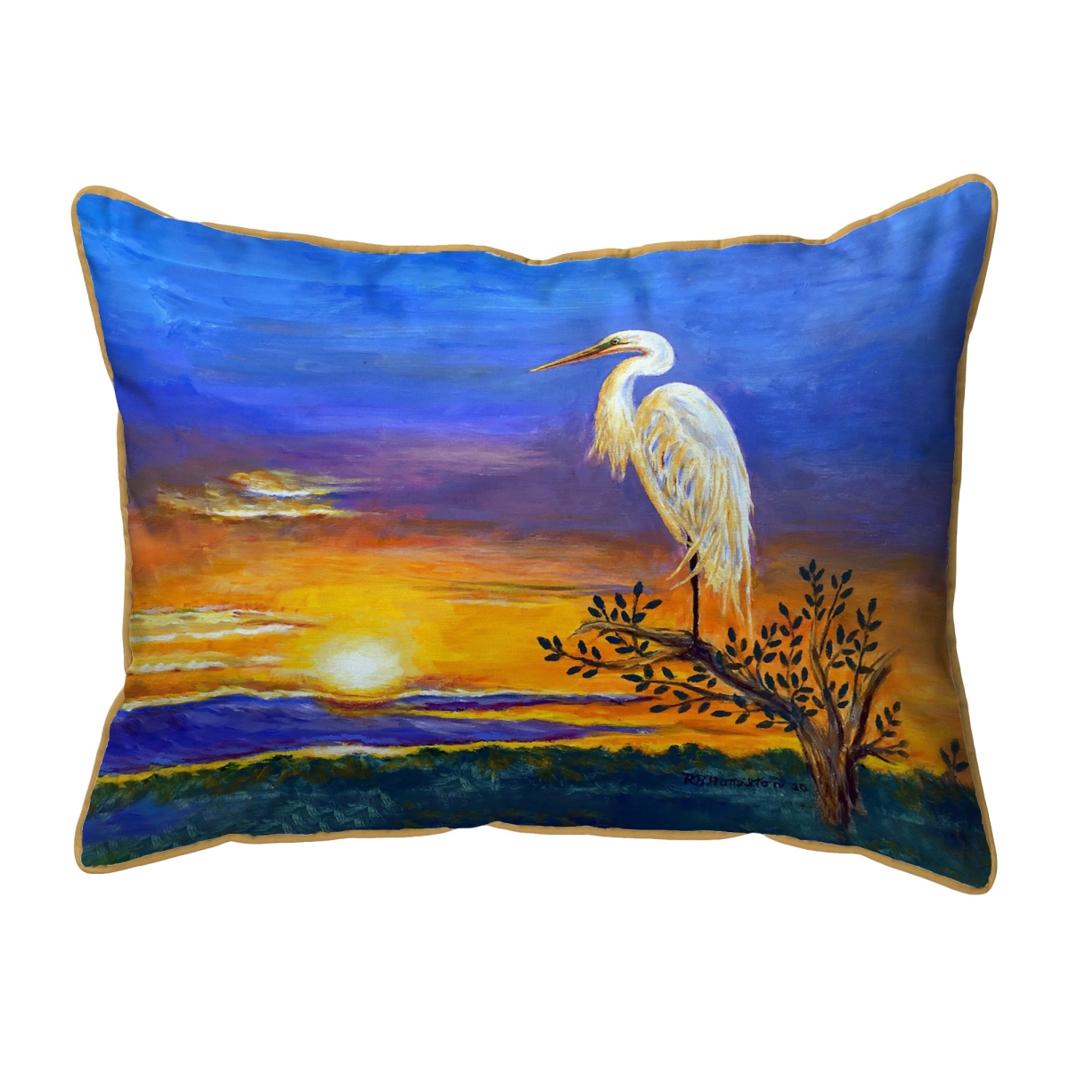 ZP1536 Egret Sunset II Extra Large Zippered Pillow - 20 x 24 in.