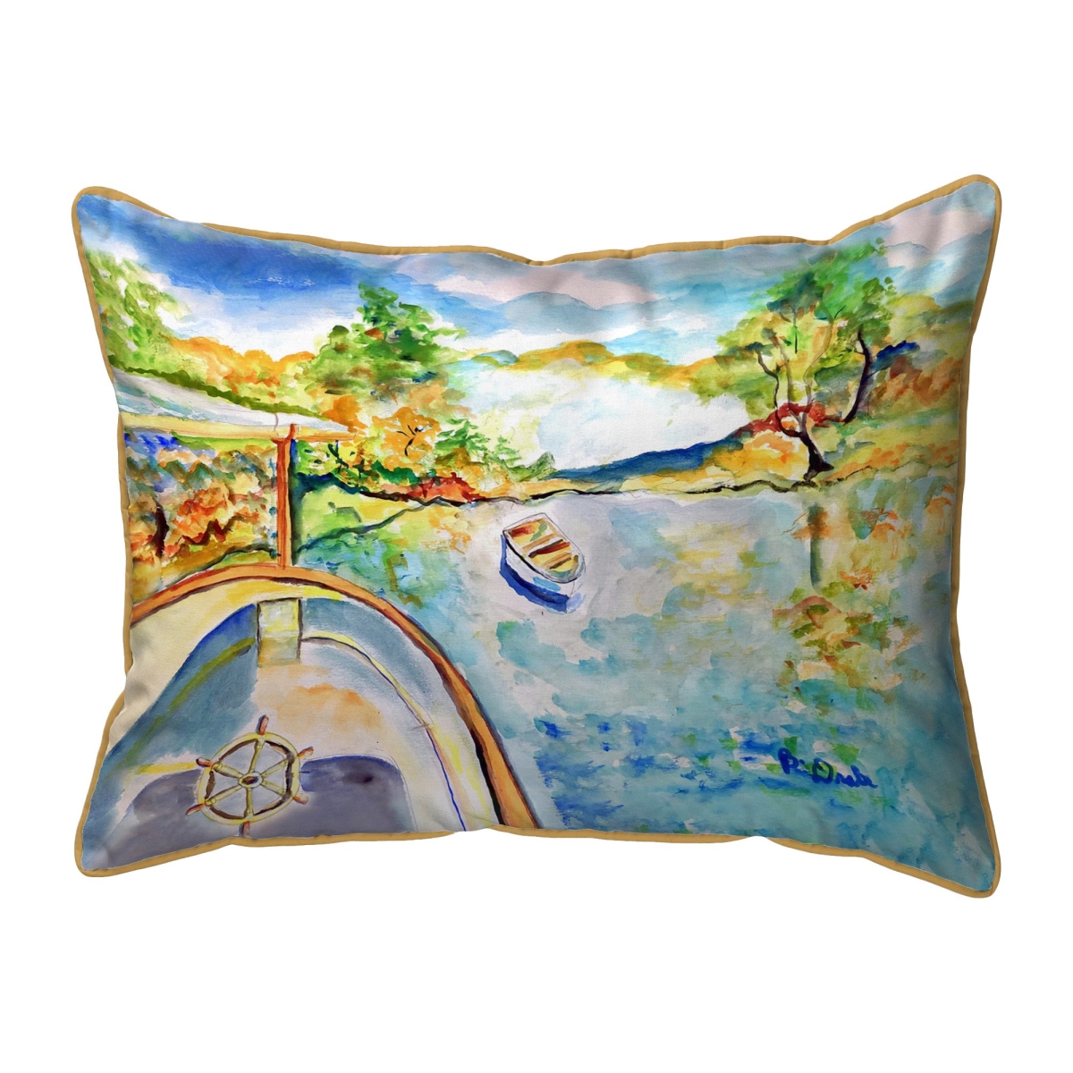 ZP1537 Boat View Extra Large Zippered Pillow - 20 x 24 in.