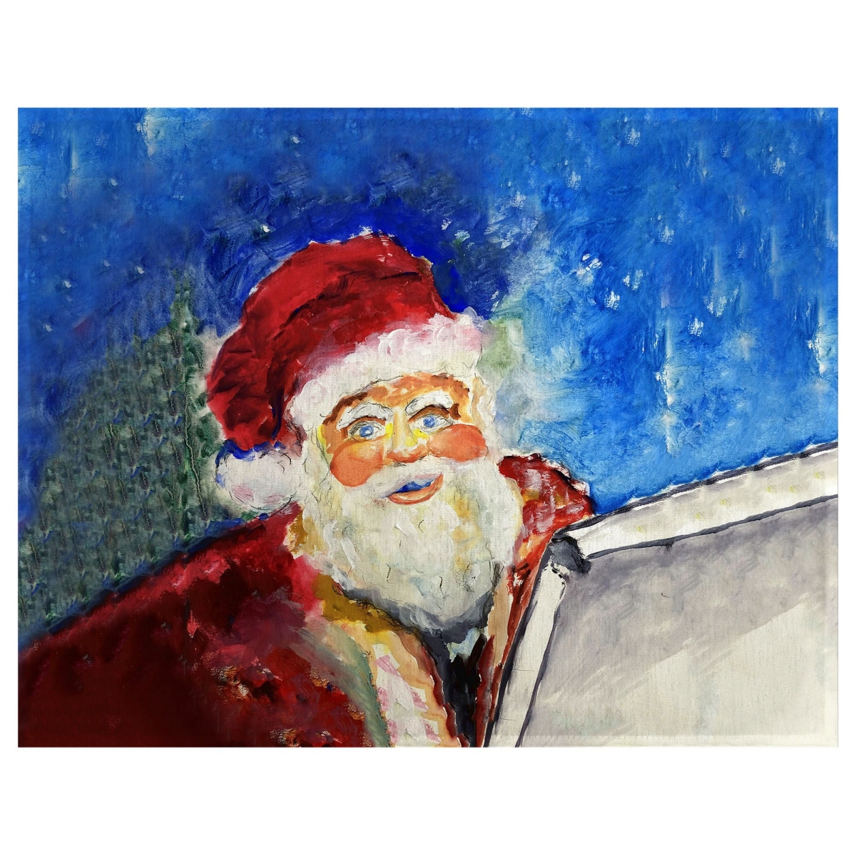 Picture of Betsy Drake PM1269 Santas List Place Mat - 14 x 18 in. - Set of 4