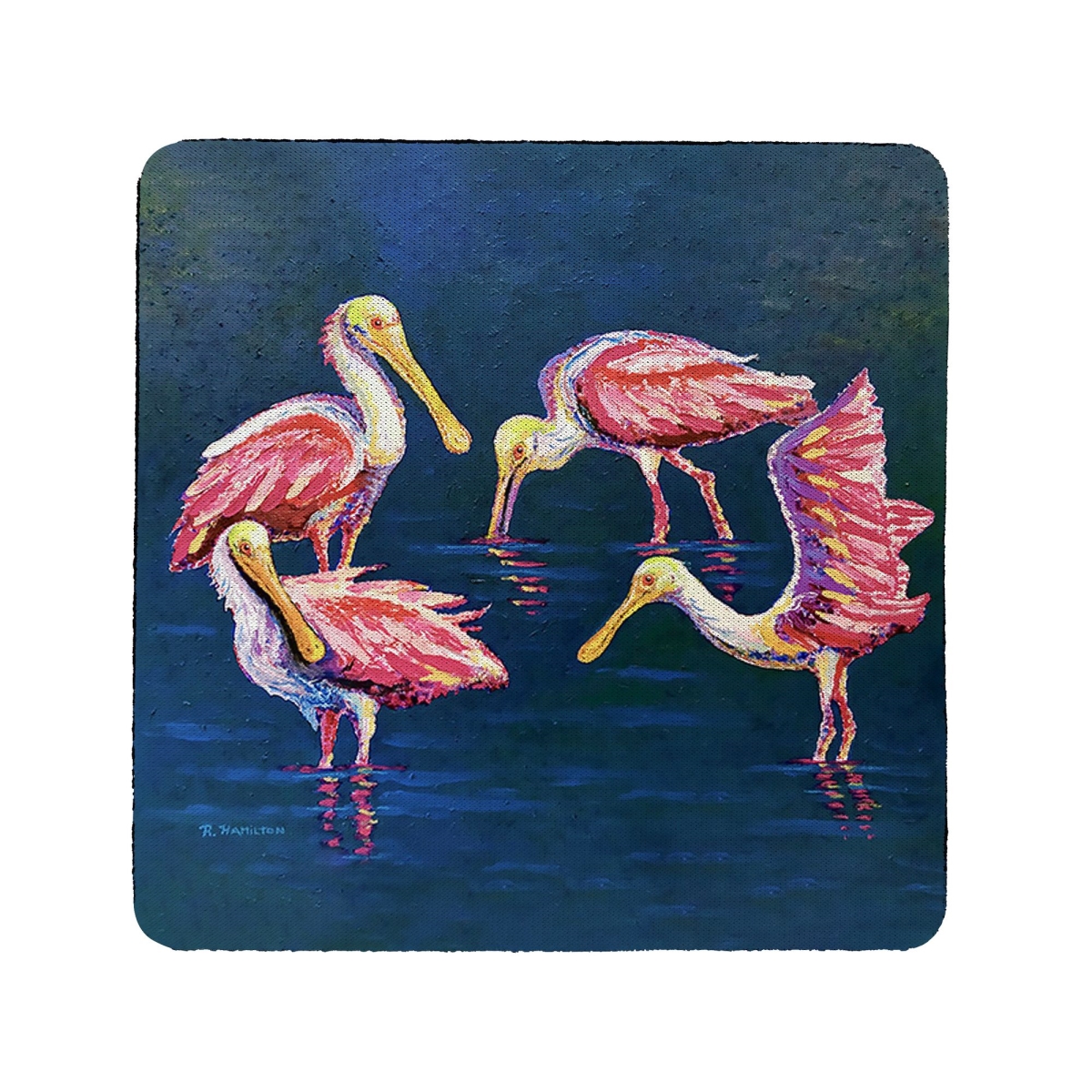 Picture of Betsy Drake CT1448 Spoonbill Gathering Coaster - Set of 4