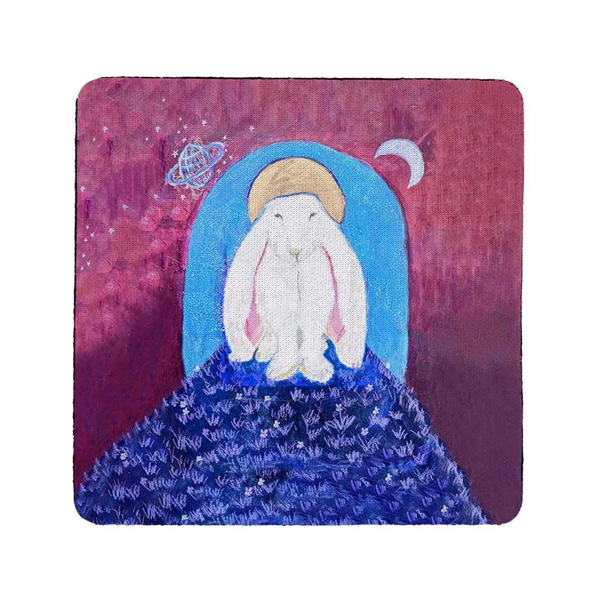 Picture of Betsy Drake CT1455 Night Bunny Coaster - Set of 4