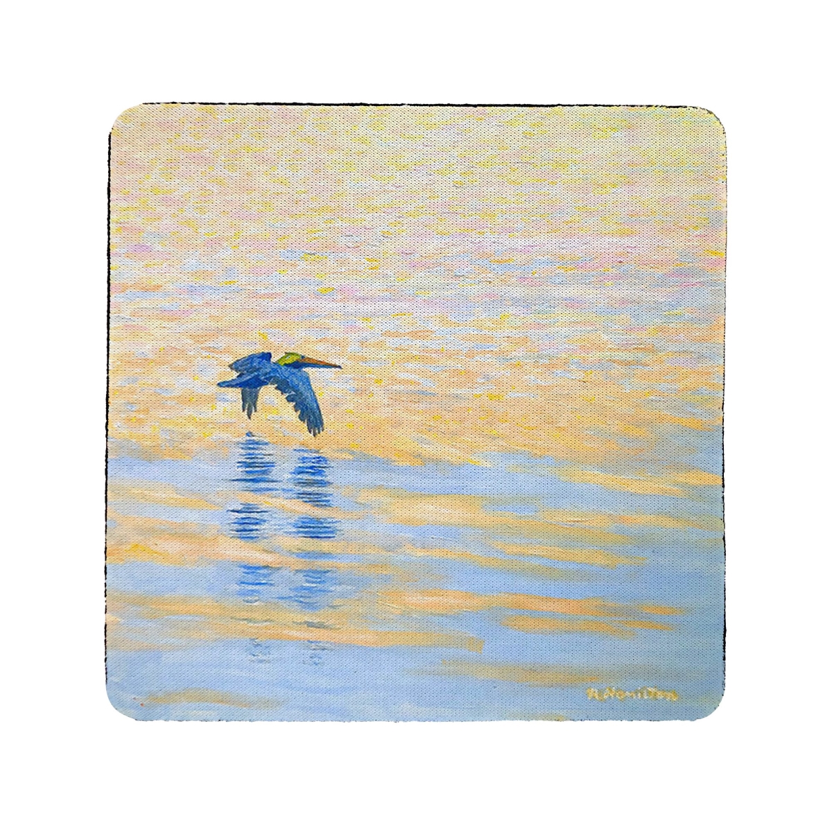 Picture of Betsy Drake CT1484 Evening Pelican Coaster - Set of 4
