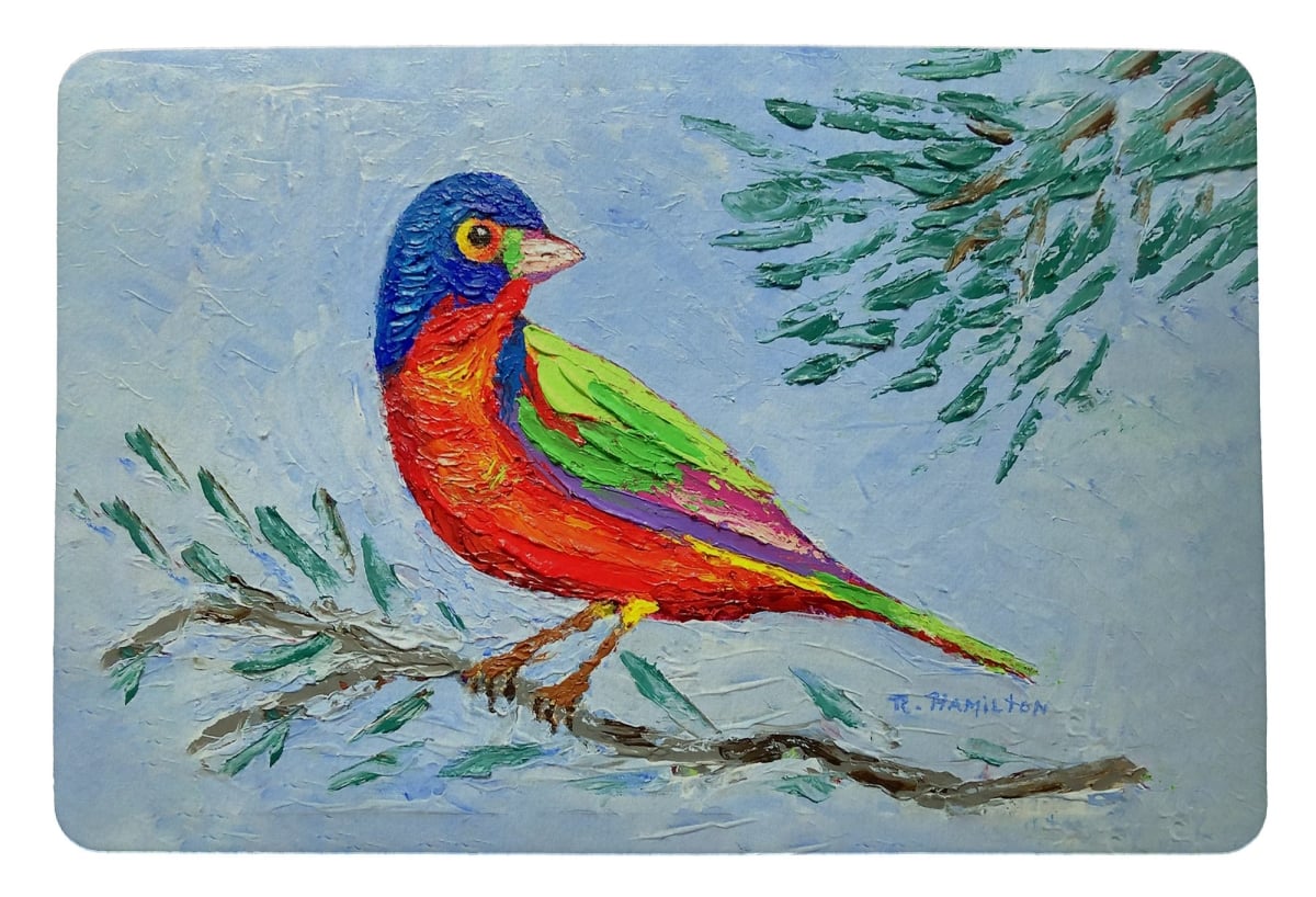 DM1449 Palette Painted Bunting Door Mat - 18 x 26 in.