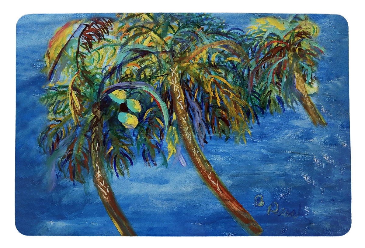DM1451 Midnight Palms Door Mat - 18 x 26 in.