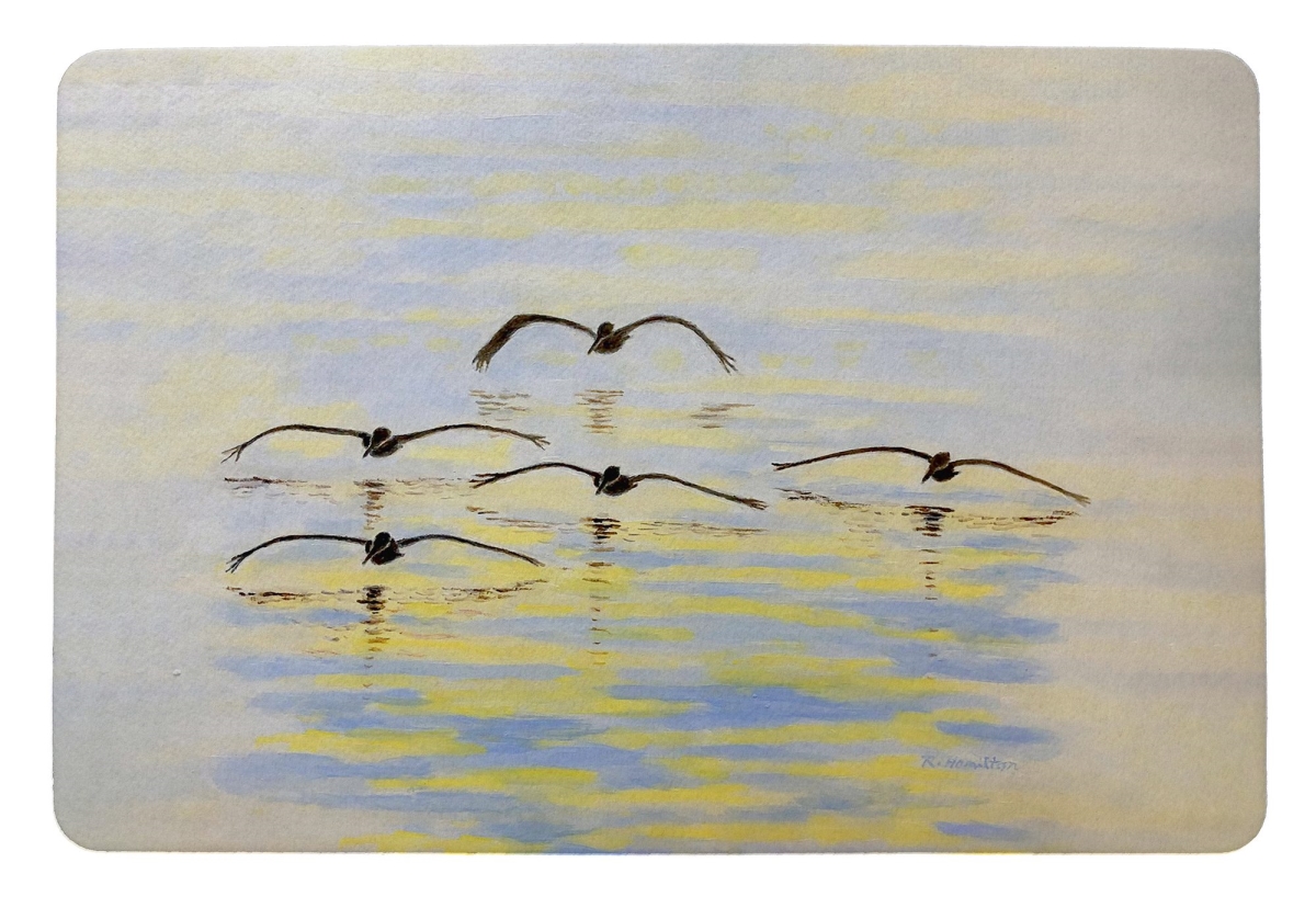 DM1475 Cruising Pelicans Door Mat - 18 x 26 in.