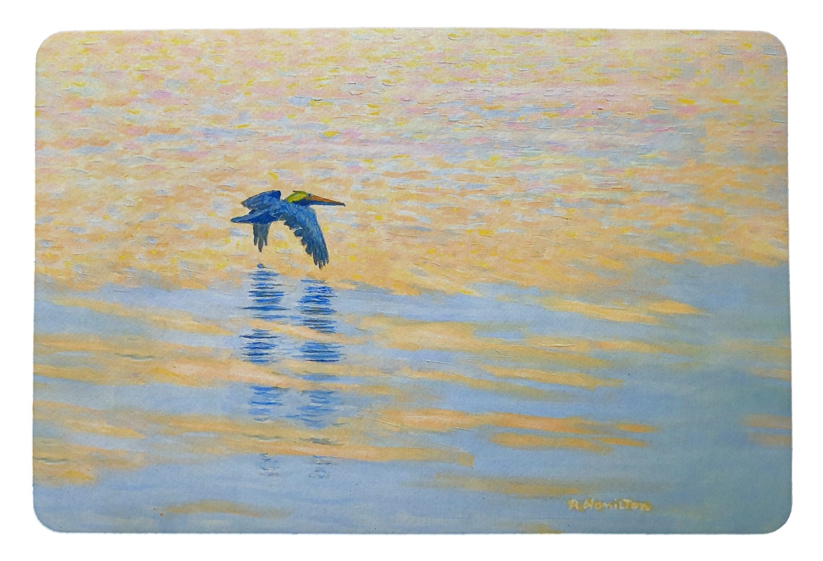 DM1484 Evening Pelican Door Mat - 18 x 26 in.