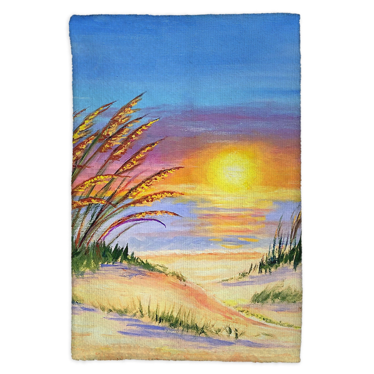 Picture of Betsy Drake KT1251 Sea Oats Sunrise Kitchen Towel - 16 x 25 in.