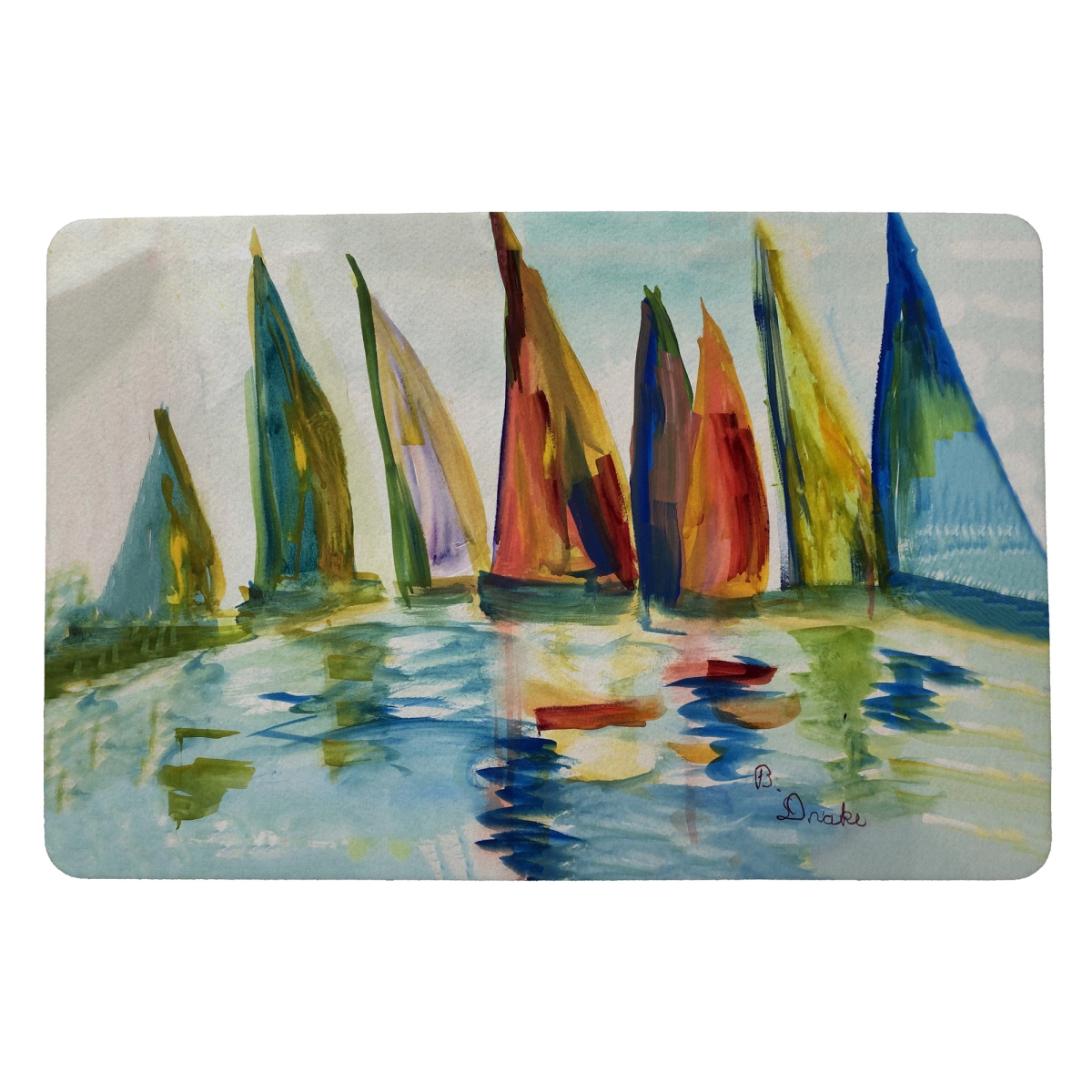 DM1260 Multi Color Sails Door Mat - 18 x 26 in.