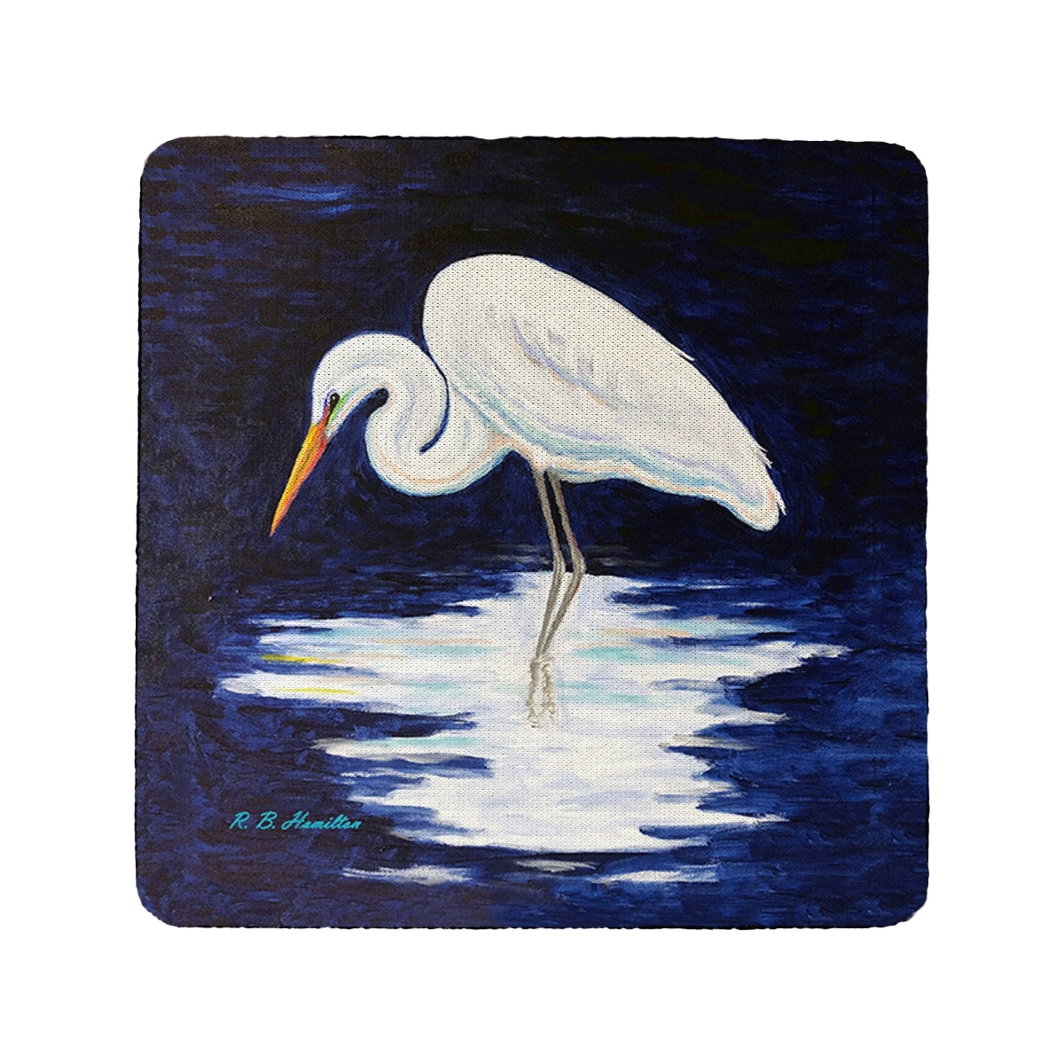 Picture of Betsy Drake CT1263 Reflecting Egret Coaster - Set of 4