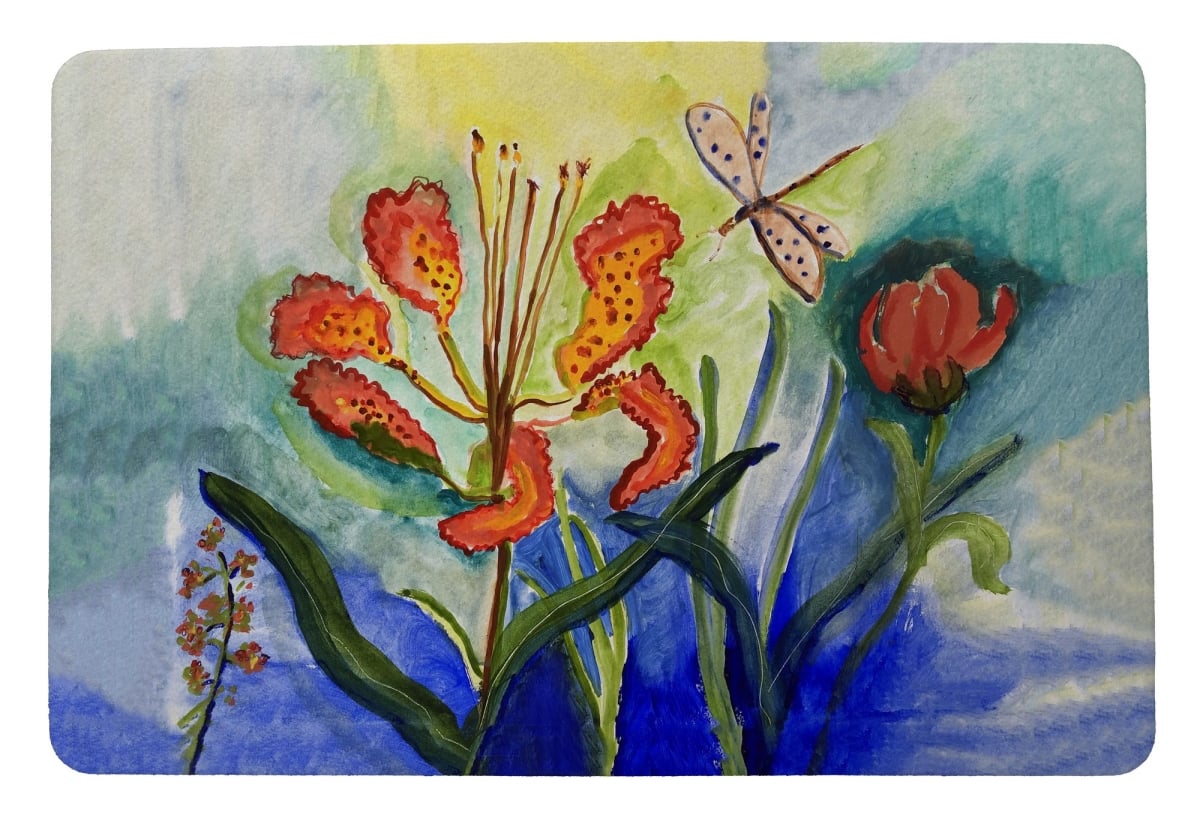 Tiger Lily Door Mat - 18 x 26 in.