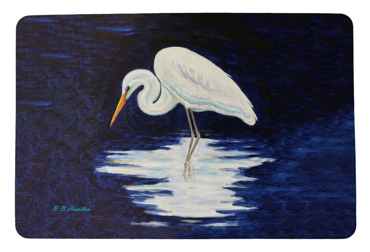 DM1263 Reflecting Egret Door Mat - 18 x 26 in.