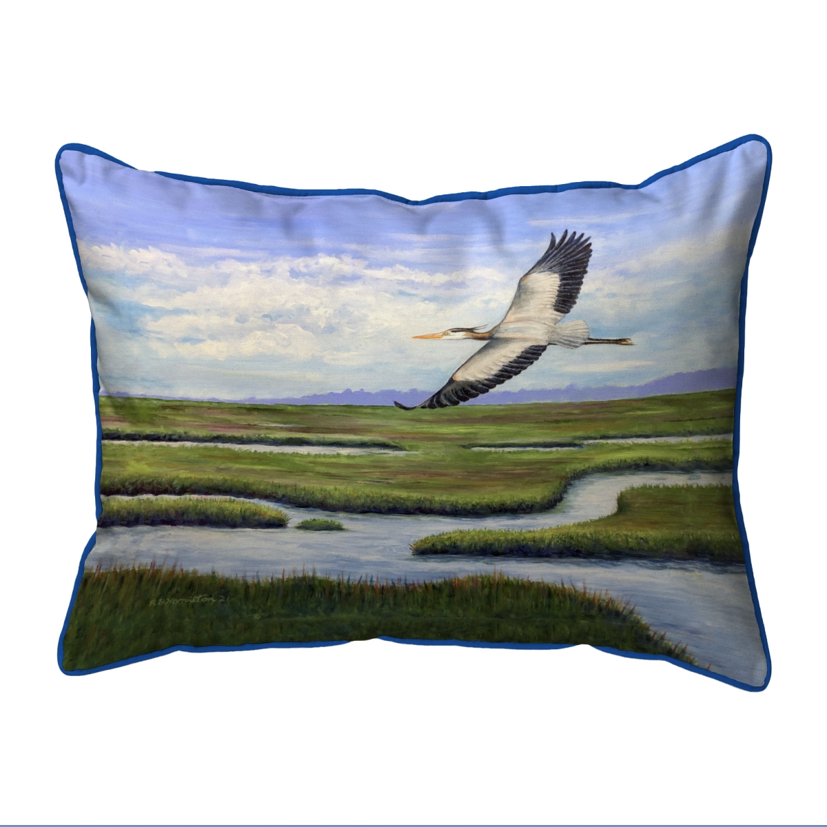 Marsh Flying Extra Large Zippered Pillow - 20 x 24 in.