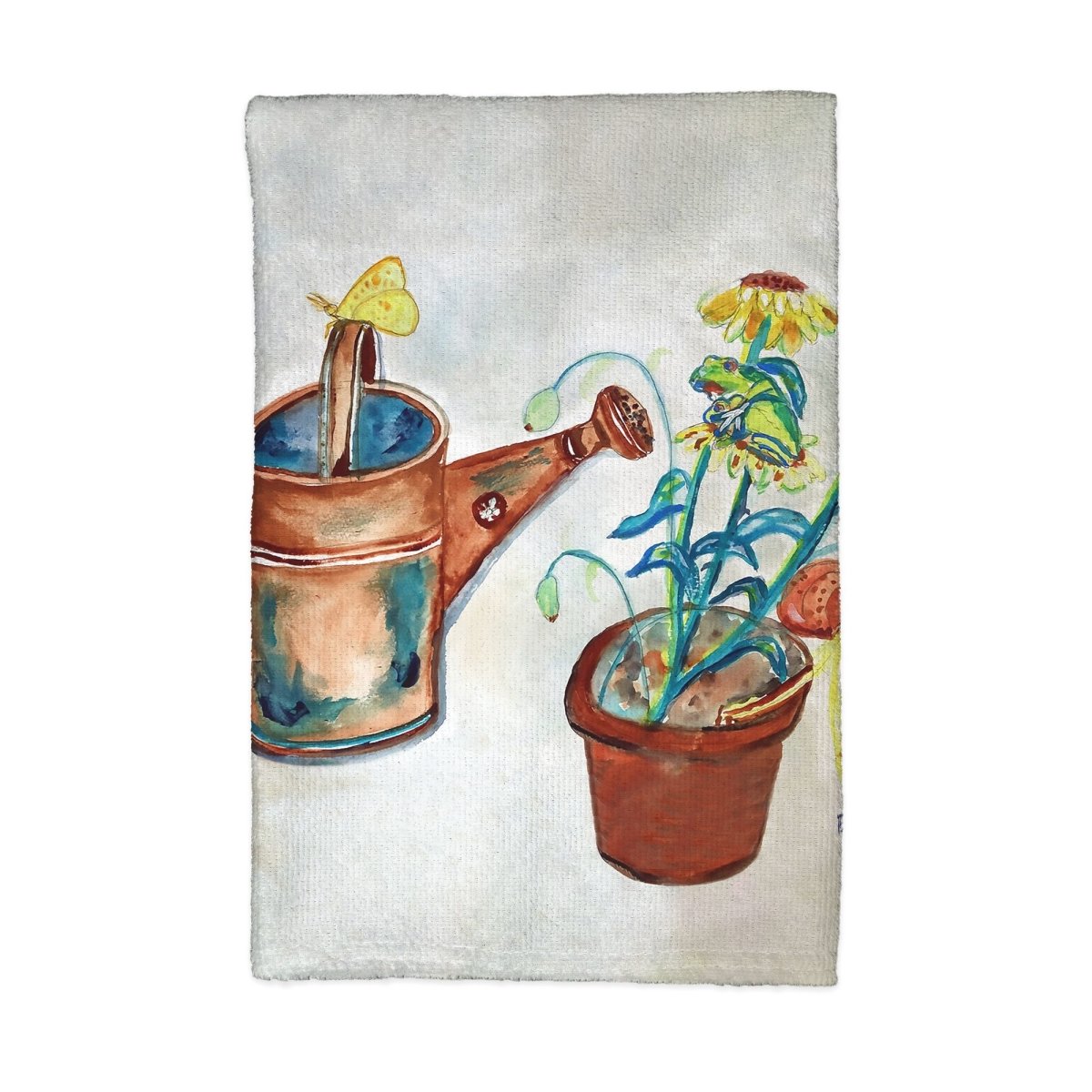 Picture of Betsy Drake KT1513 Watering Can Kitchen Towel - 16 x 25 in.
