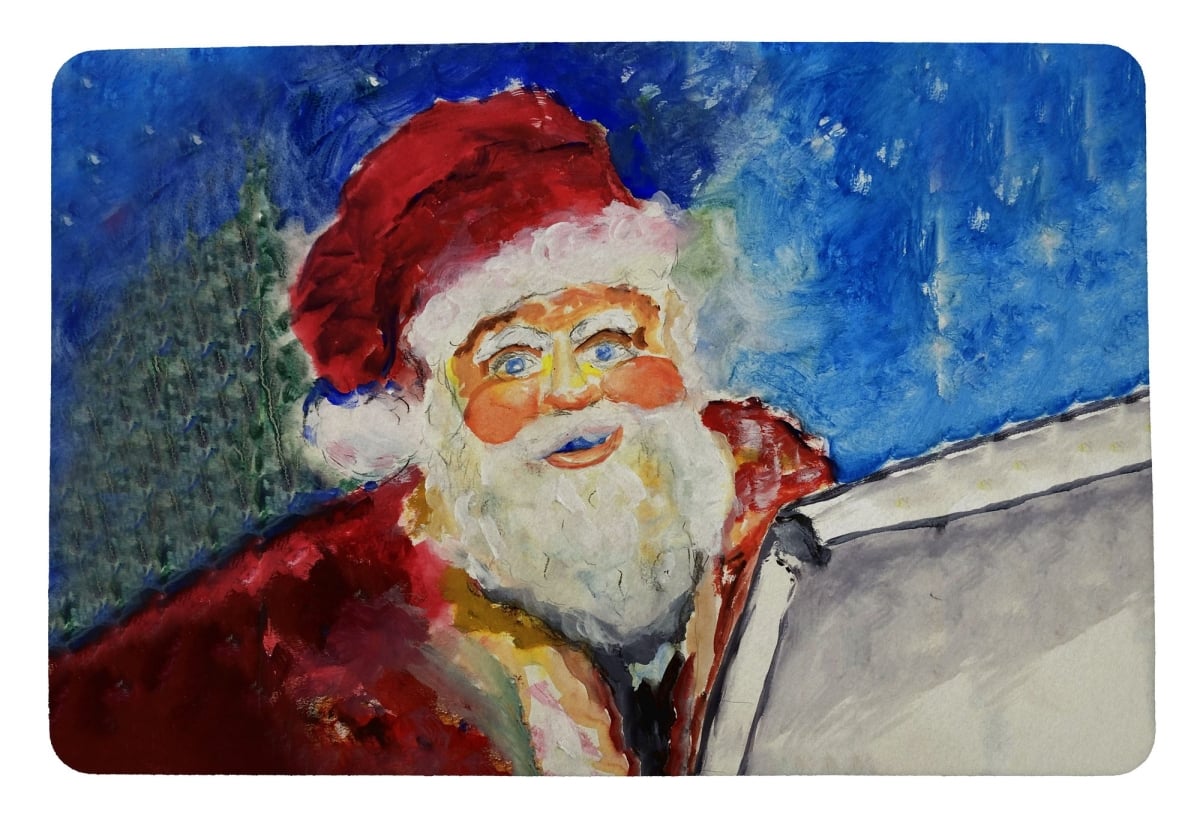 Santas List Door Mat - 18 x 26 in.
