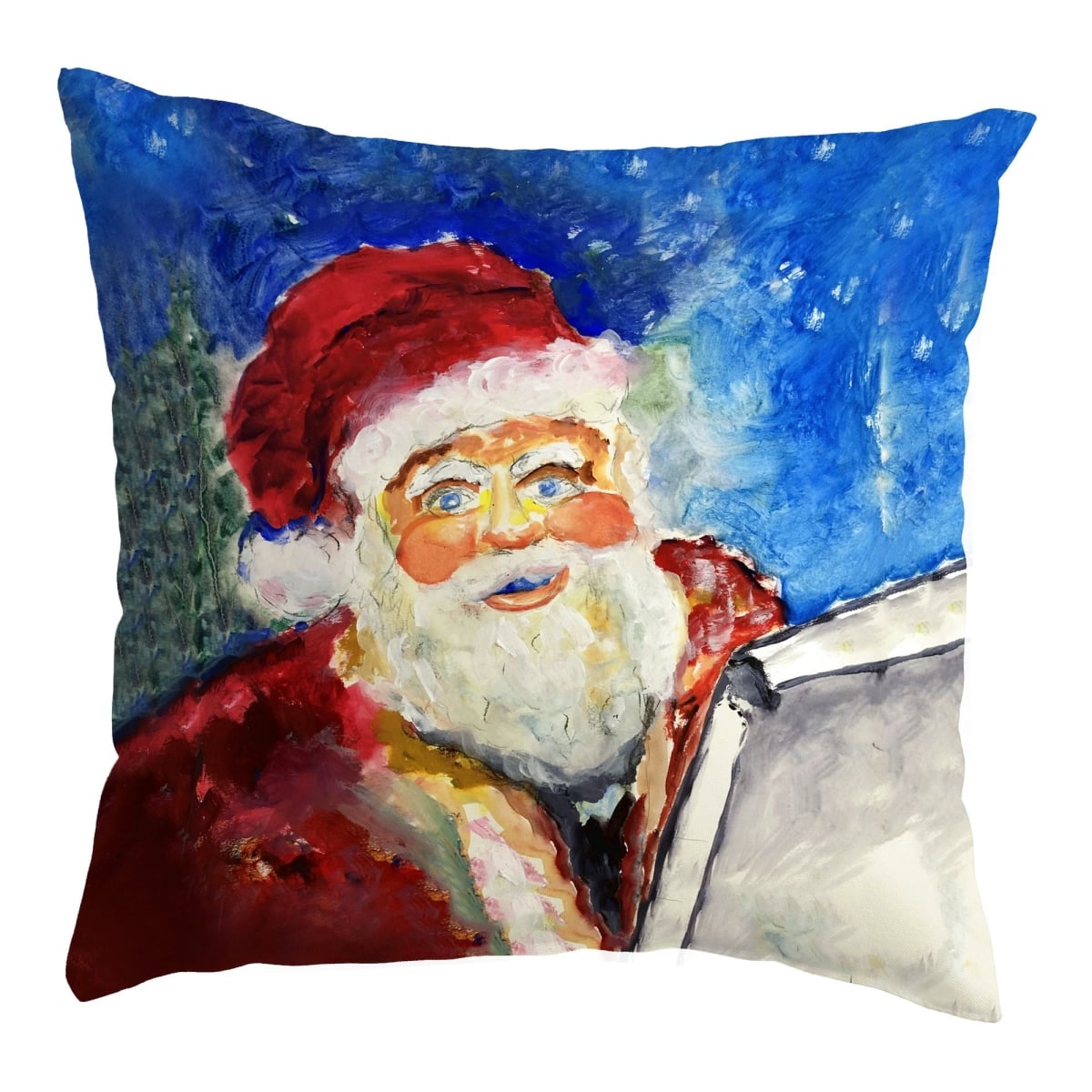 Santas List Small Noncorded Pillow - 12 x 12 in.