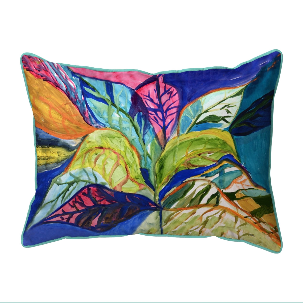 Summer Leaves Extra Large Zippered Pillow - 20 x 24 in.