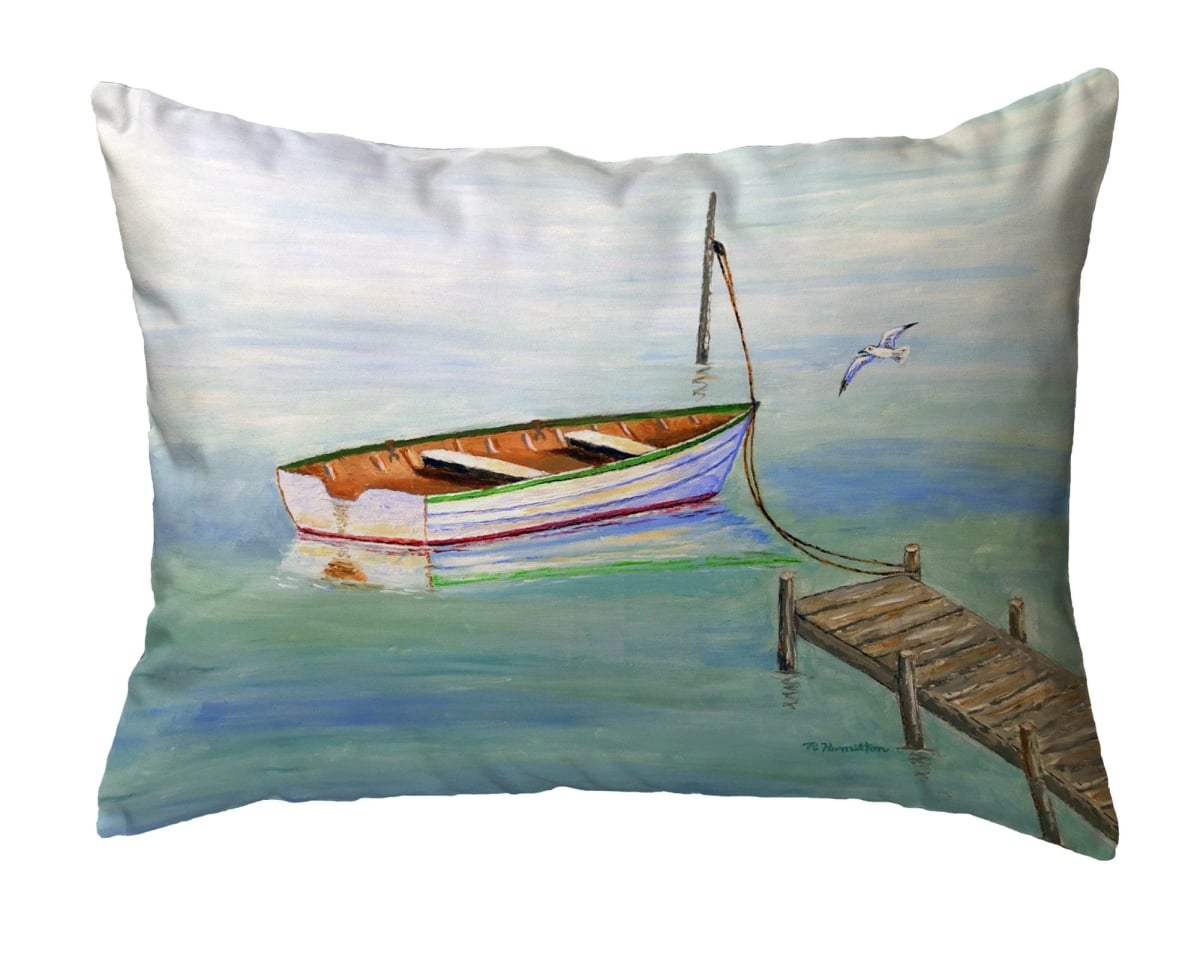 Row Boat Small Noncorded Pillow - 11 x 14 in.