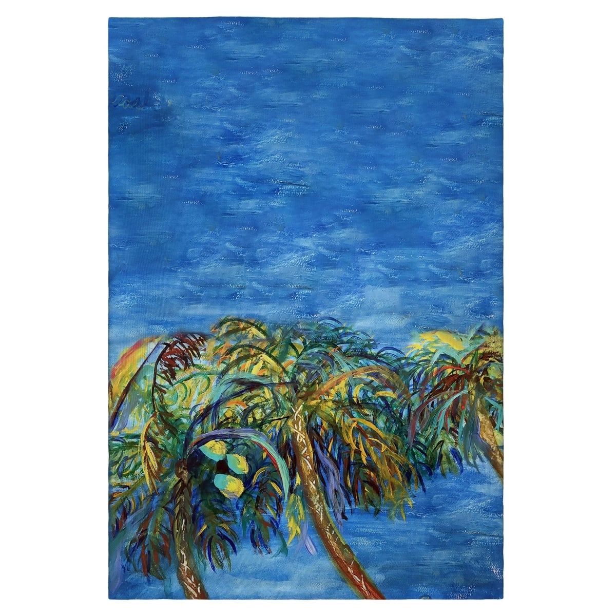 Midnight Palms Guest Towel - 20 x 20 in.