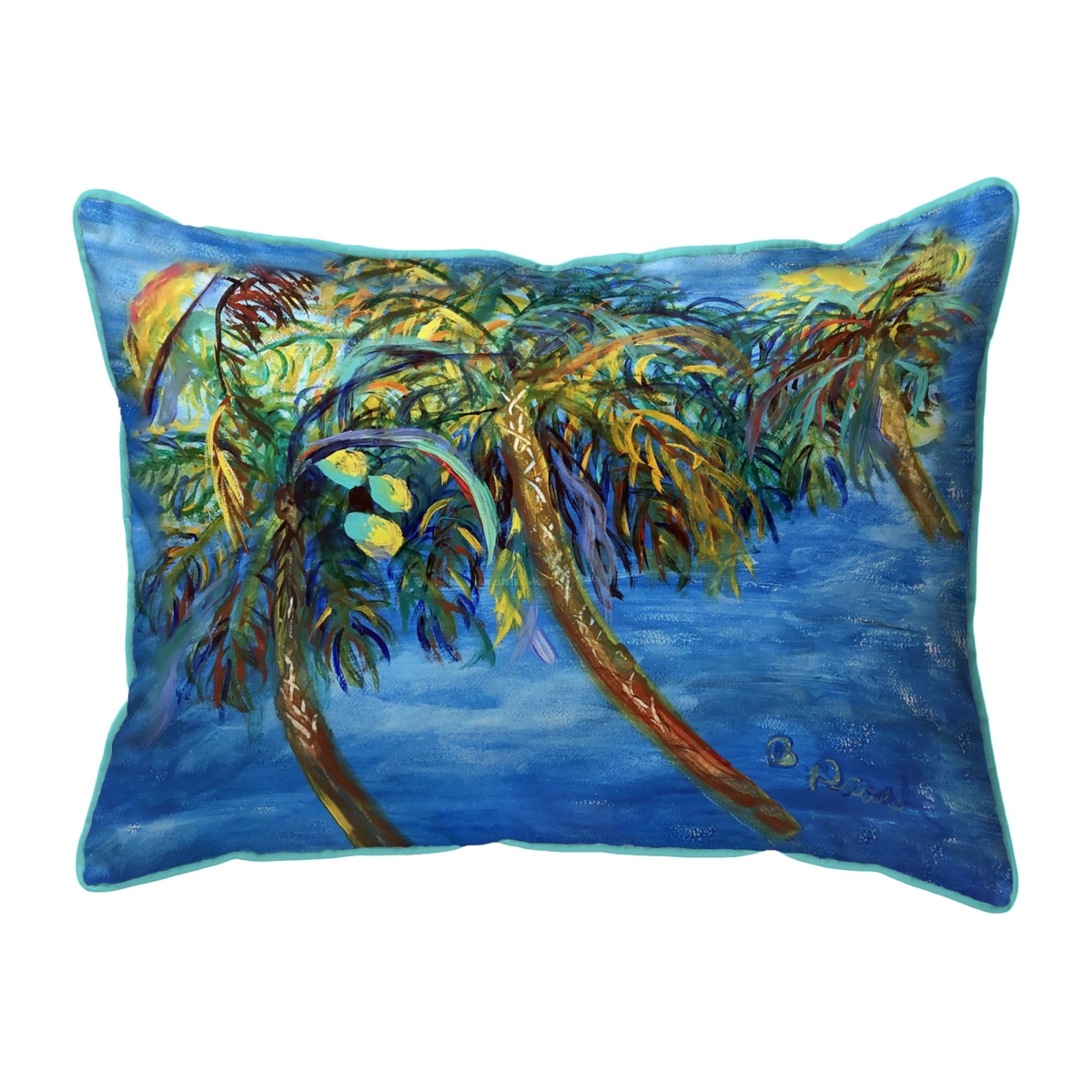 Midnight Palms Large Indoor & Outdoor Pillow - 16 x 20 in.
