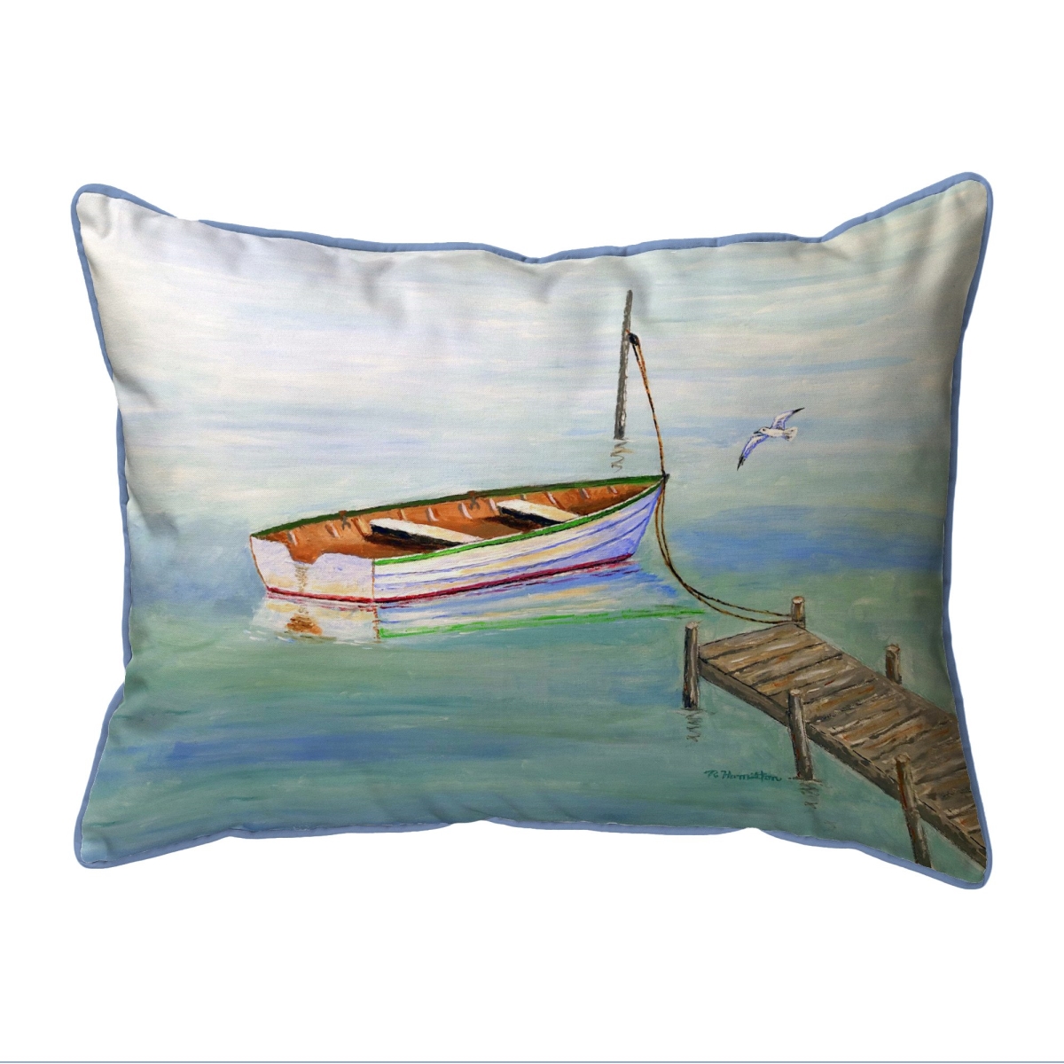 Row Boat Large Indoor & Outdoor Pillow - 16 x 20 in.