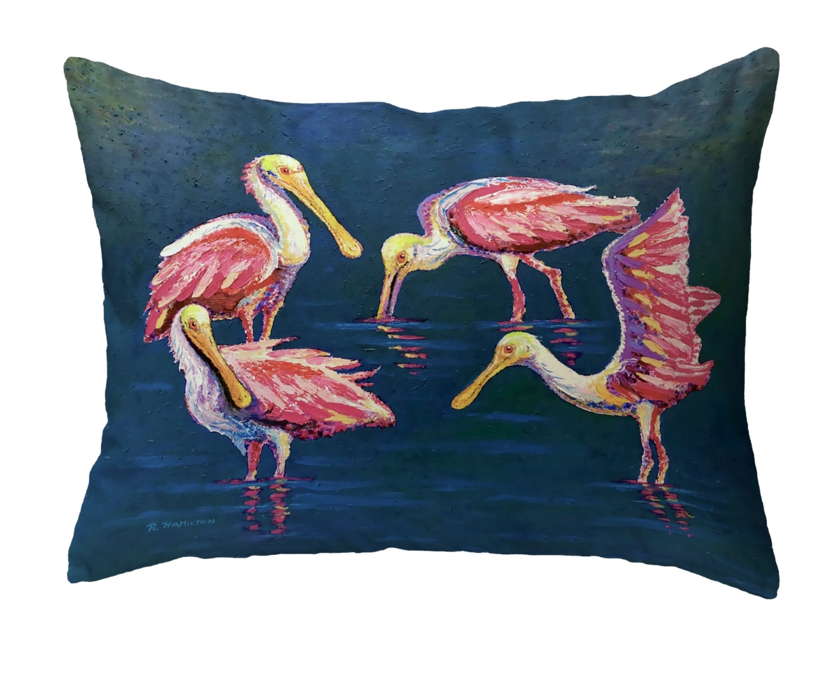 NC1448 Spoonbill Gathering No Cord Pillow - 16 x 20 in.