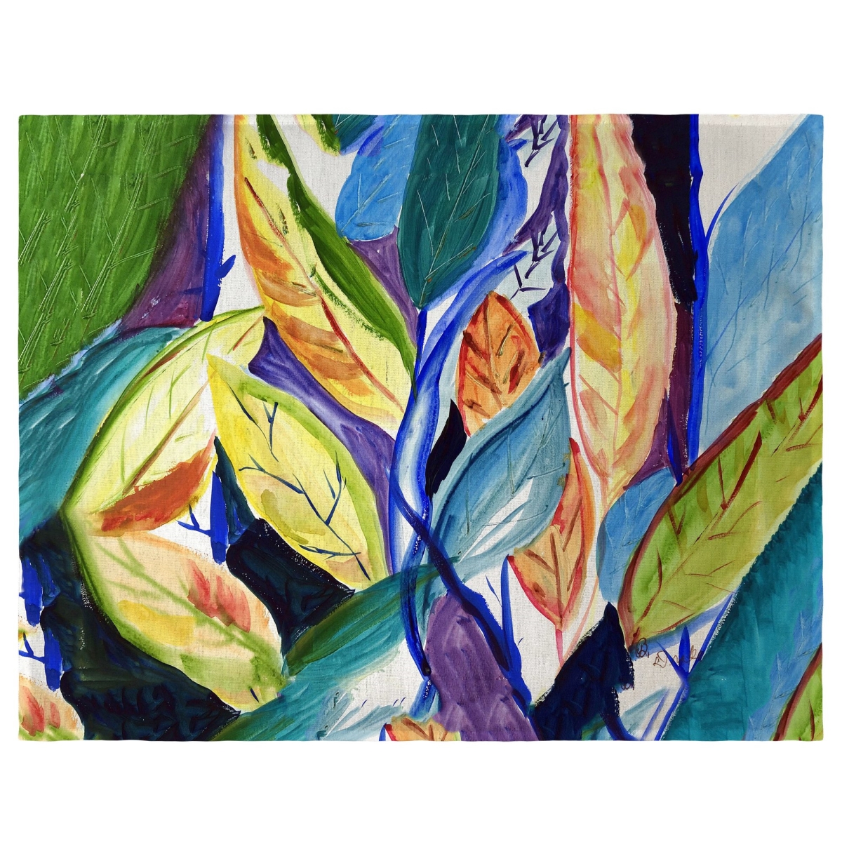 Picture of Betsy Drake PM1283 14 x 18 in. Gold Leaves Place Mat, Set of 4