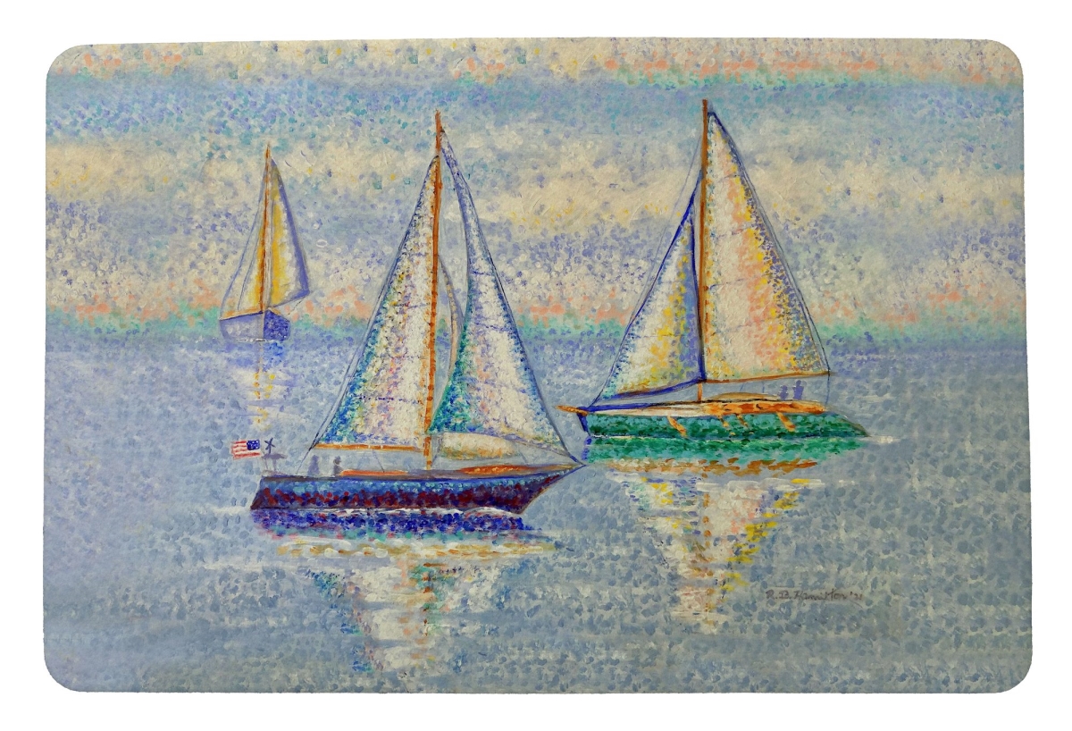 DM1287 18 x 26 in. Sailing by Door Mat