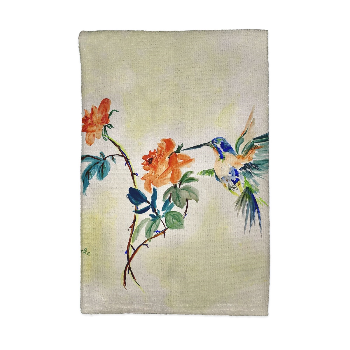 Picture of Betsy Drake KT1295 16 x 25 in. Hummingbird & Rose Kitchen Towel