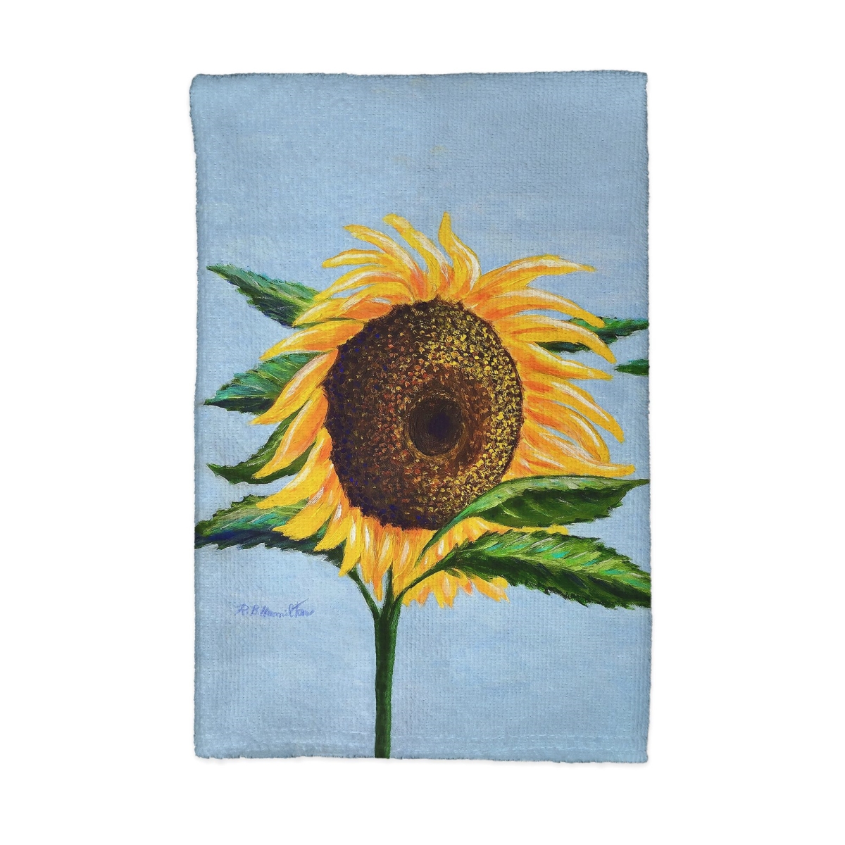 Picture of Betsy Drake KT1297 16 x 25 in. Sleepy Sunflower Kitchen Towel