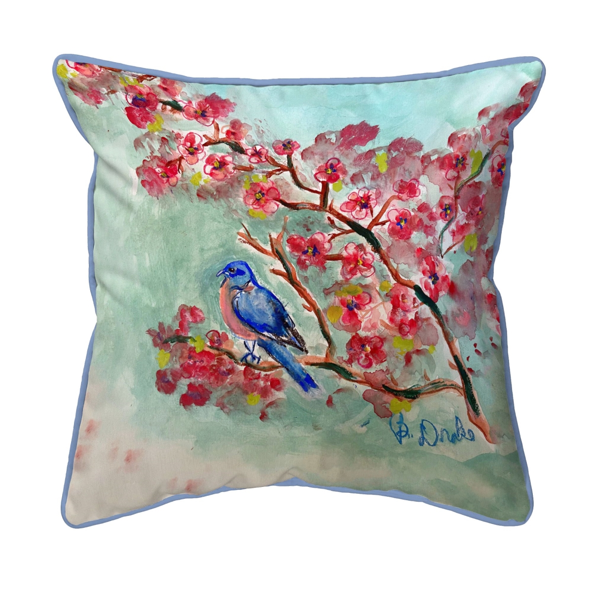 SN1302 12 x 12 in. Cherry Blossoms Small Indoor & Outdoor Pillow